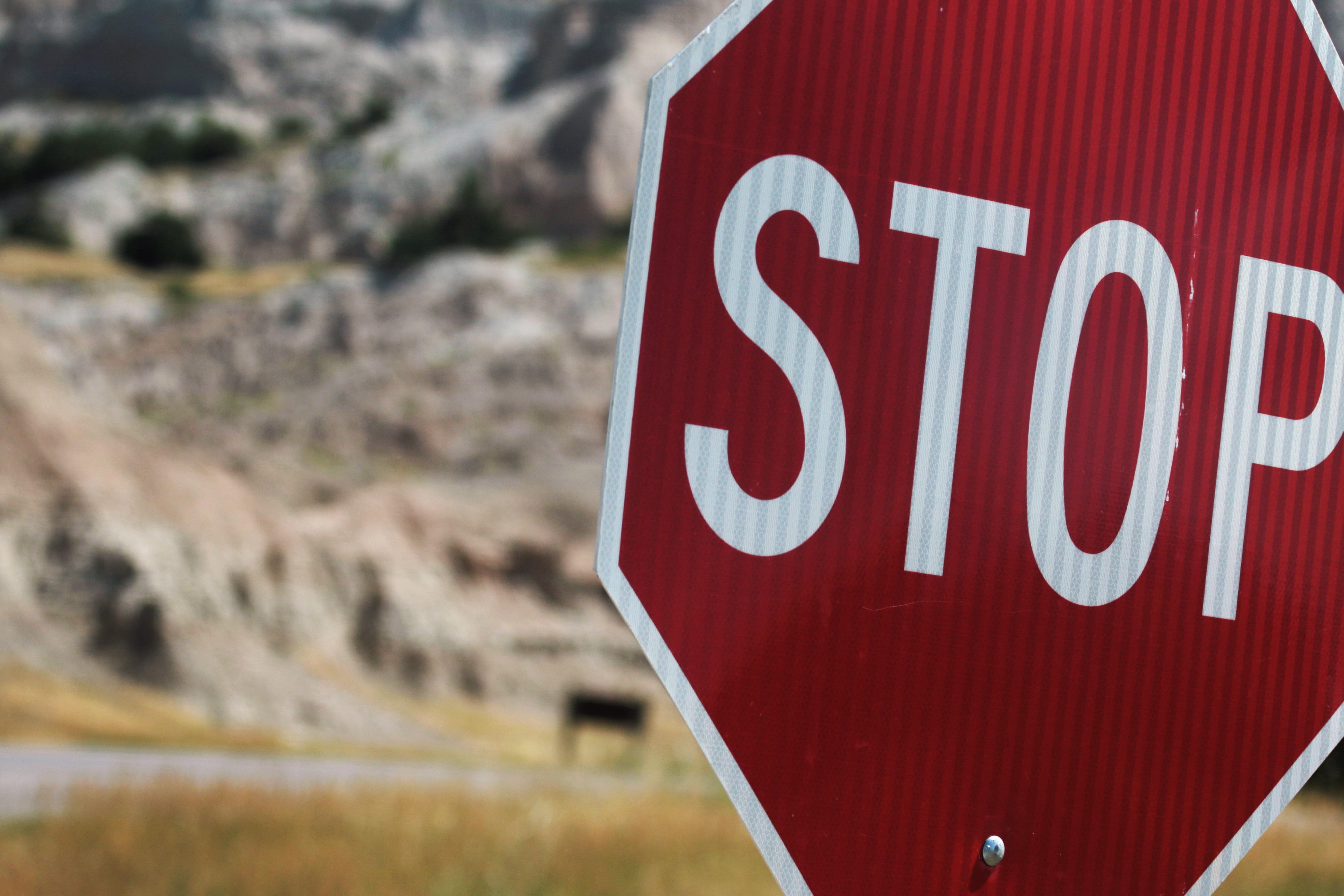 western script, red, driving, symbol, sign, warning sign, road, communication, highway, road sign, Stop Sign, white color, text, no, no people, day, warning, HD Wallpaper