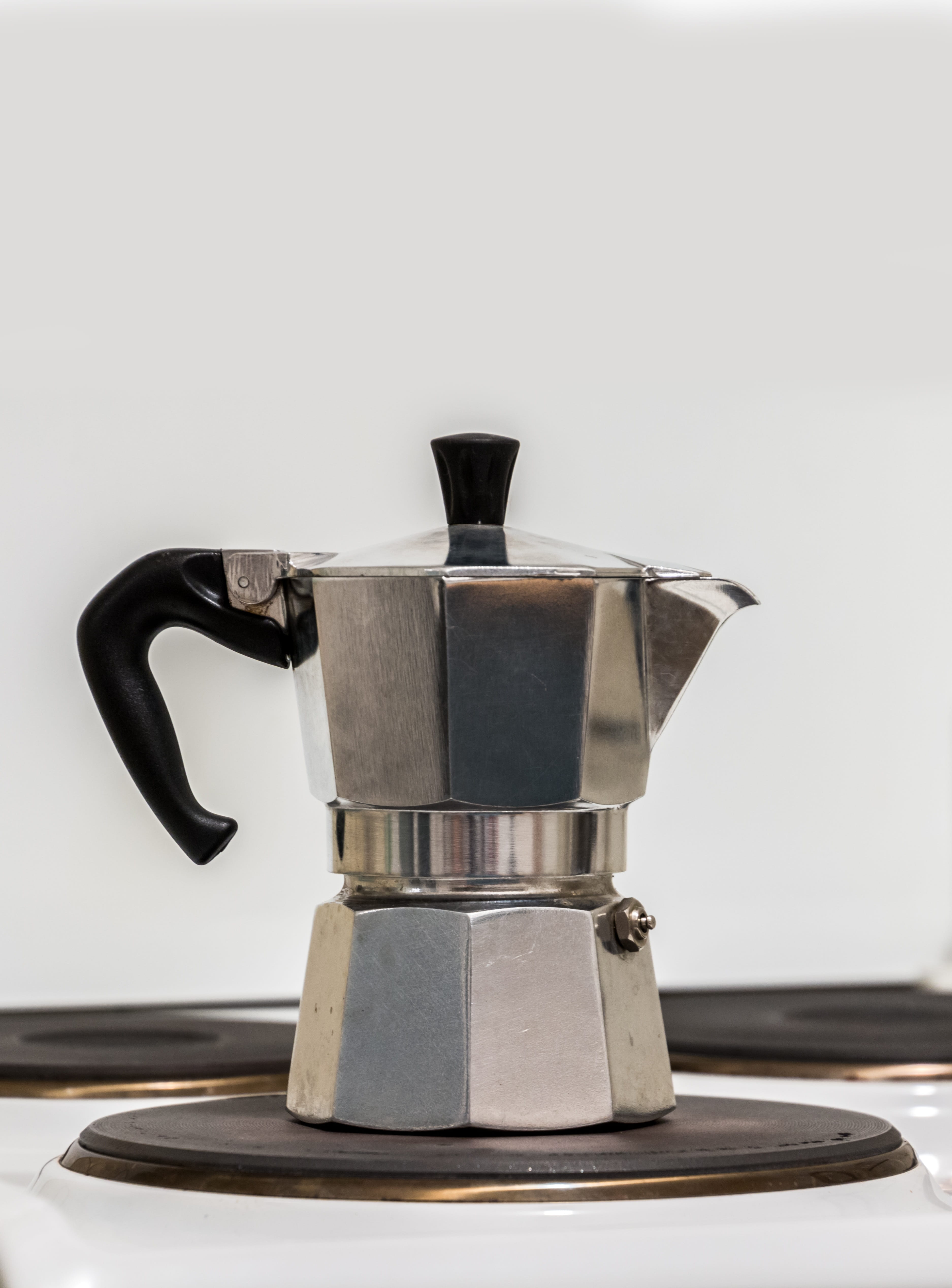 espresso, no people, kitchen Utensil, appliance, italian, Moca, metal, cafe, copy space, kitchenware, 4K, drink, indoors, equipment, stove, still life, Phone HD Wallpaper