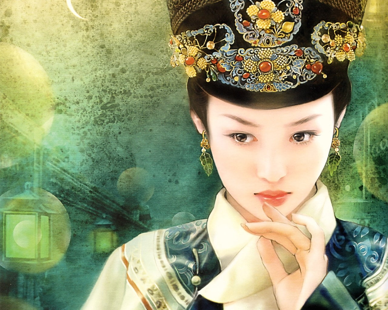artistic, hd, ancient, chinese, beauty, 720P, HD Wallpaper