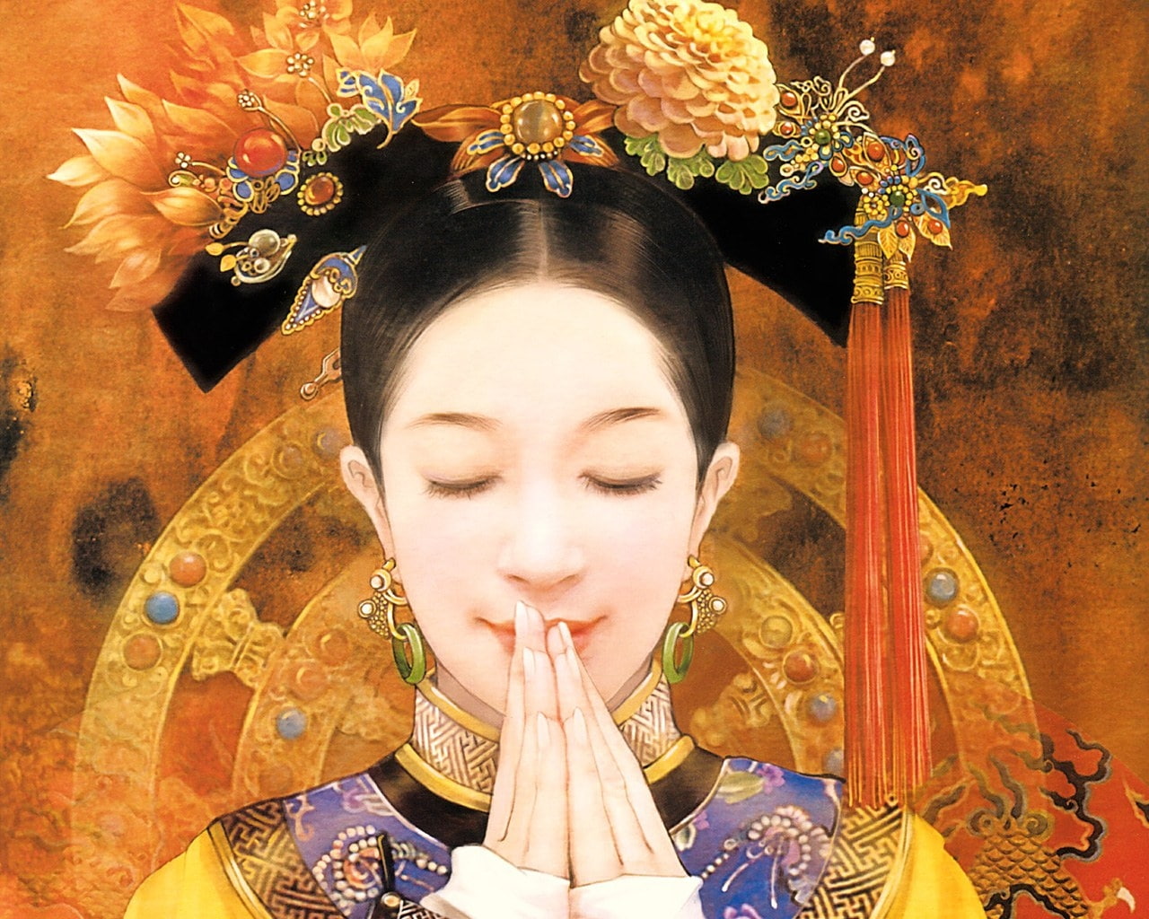 artistic, hd, 720P, ancient, chinese, beauty, HD Wallpaper