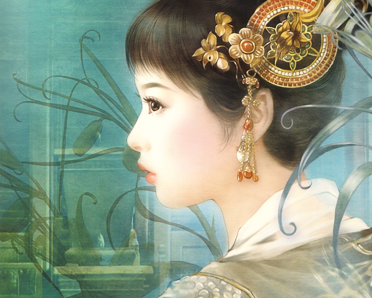 ancient, 720P, chinese, hd, artistic, beauty, HD Wallpaper