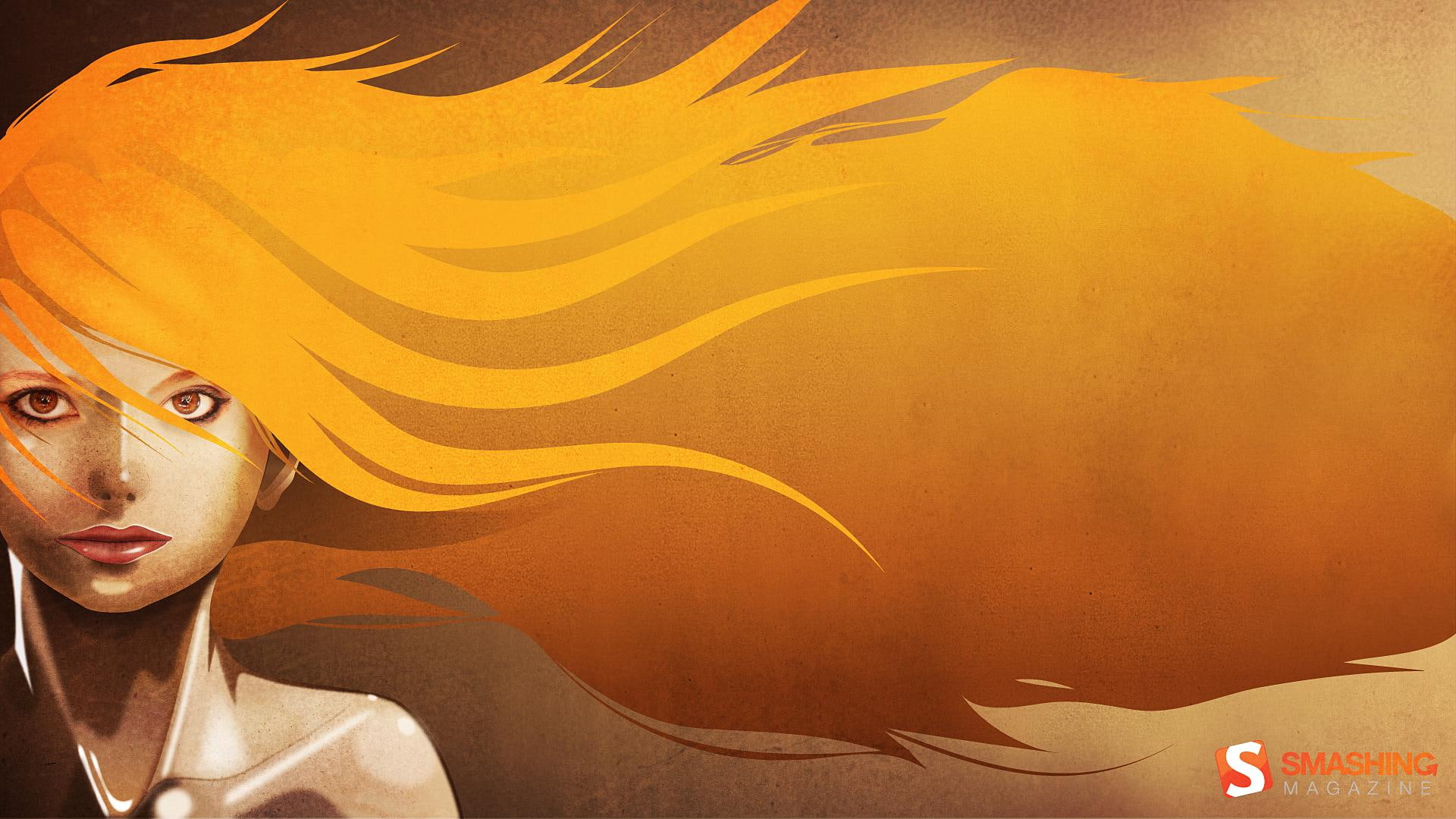 hairs, wind, 1080P, hot, babe, 1080p, beautiful, blonde, anime, 3d and abstract, HD Wallpaper