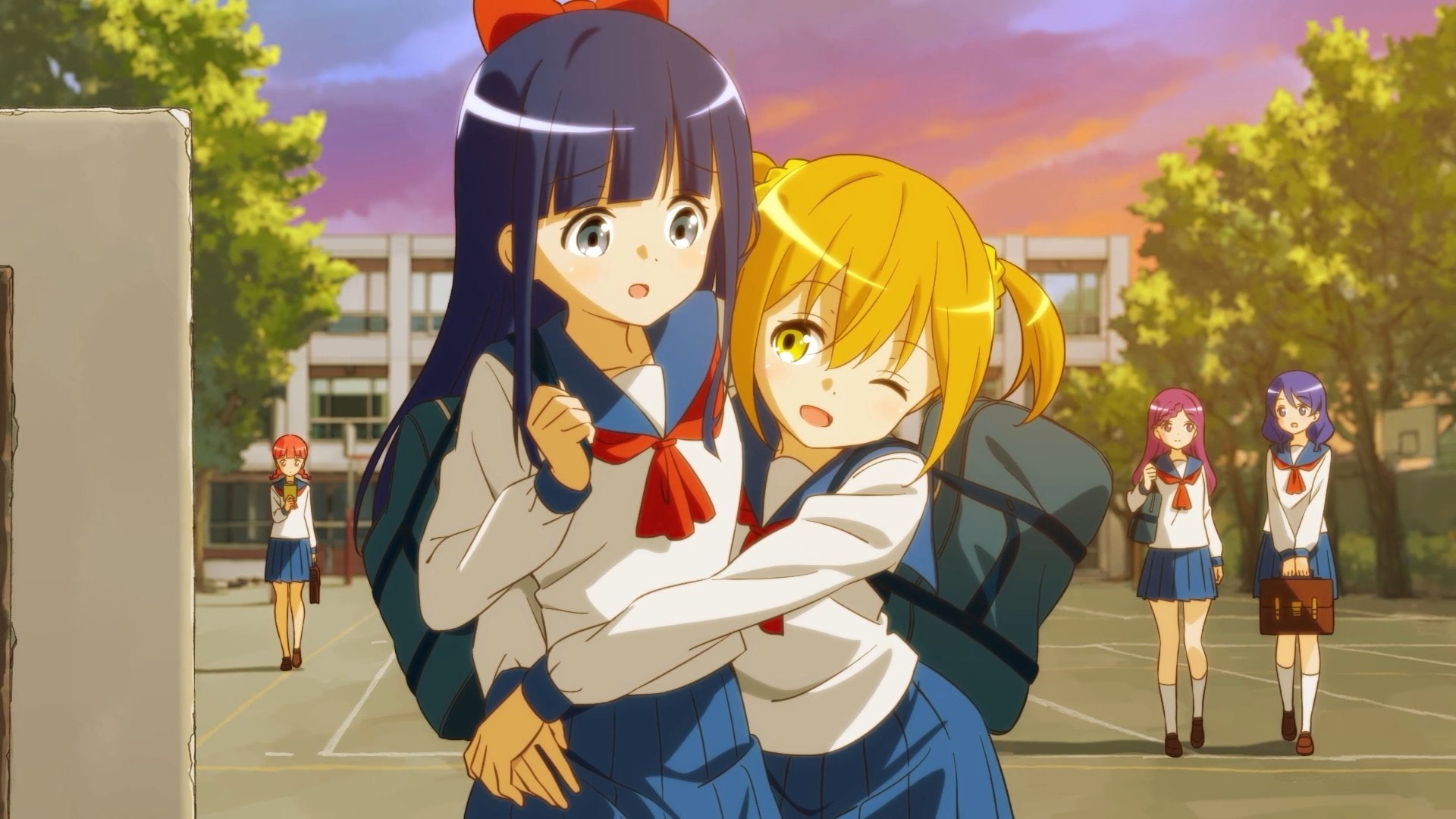 Popuko (Pop Team Epic), 1080P, Anime, Pipimi (Pop Team Epic), Pop Team Epic, HD Wallpaper