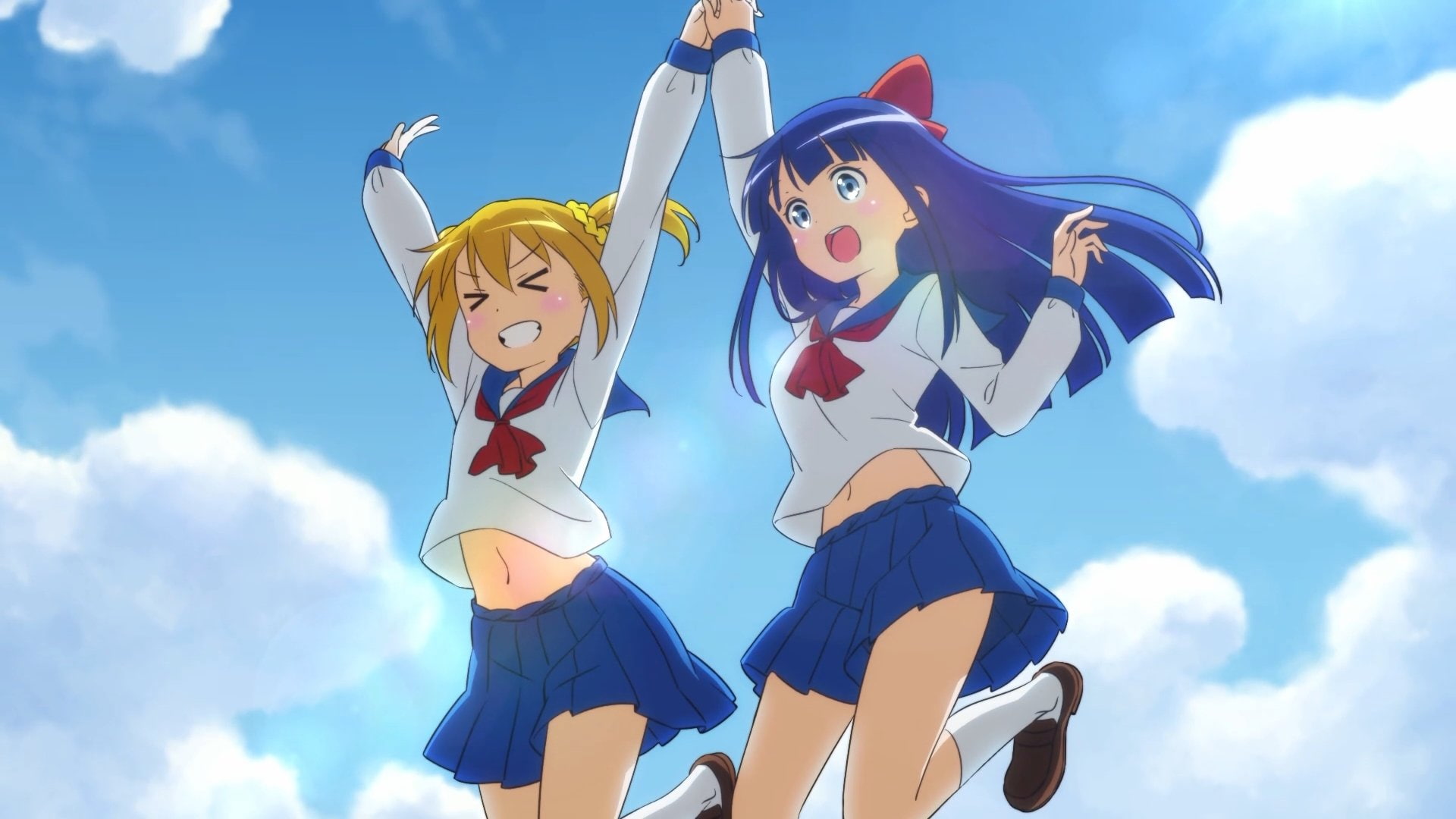 Popuko (Pop Team Epic), Anime, 1080P, Pipimi (Pop Team Epic), Pop Team Epic, HD Wallpaper