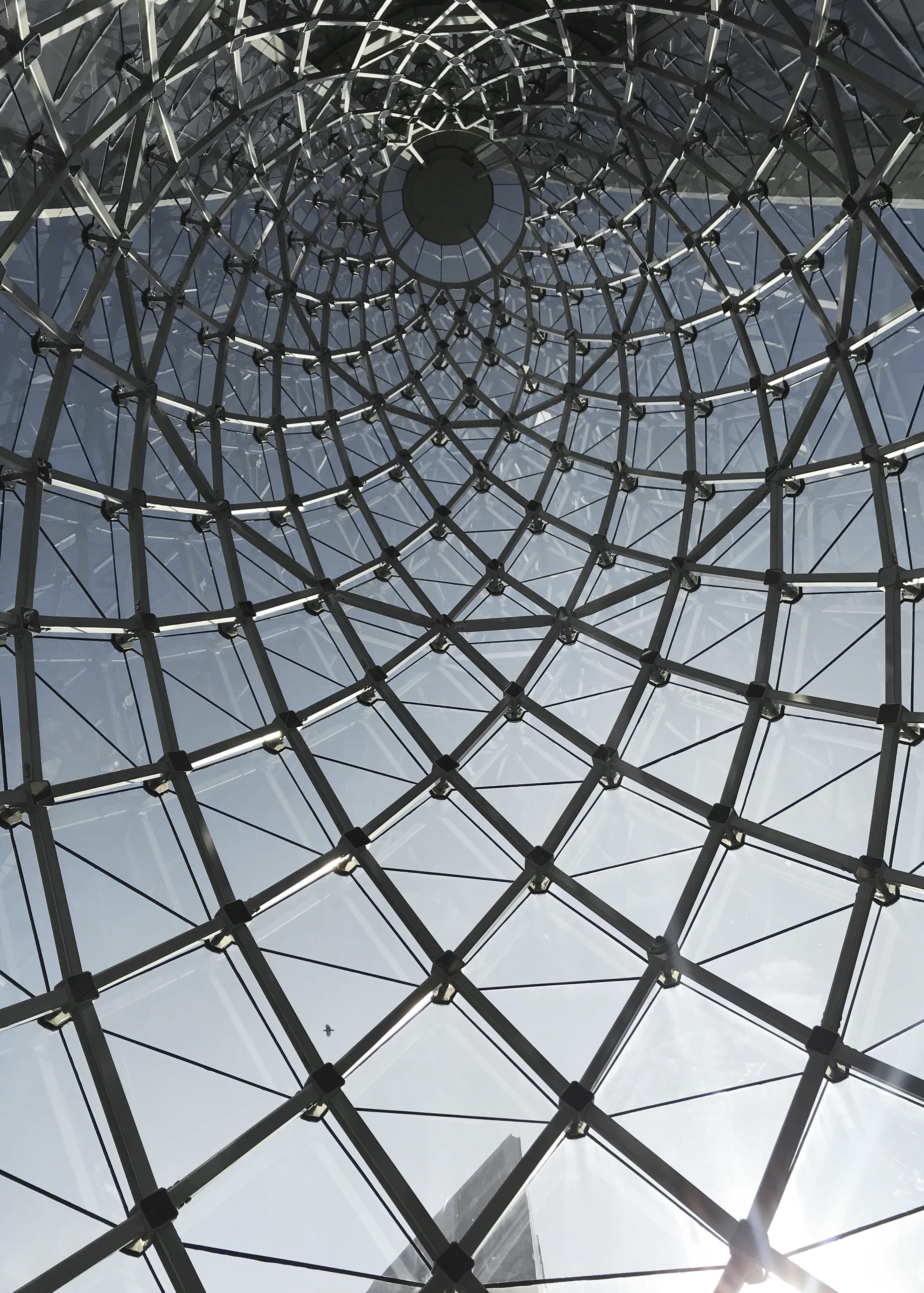 building, modern, day, shape, architectural design, ceiling, low angle view, style, architectural, architecture, art, geometric shape, pattern, black, steel, Phone HD Wallpaper