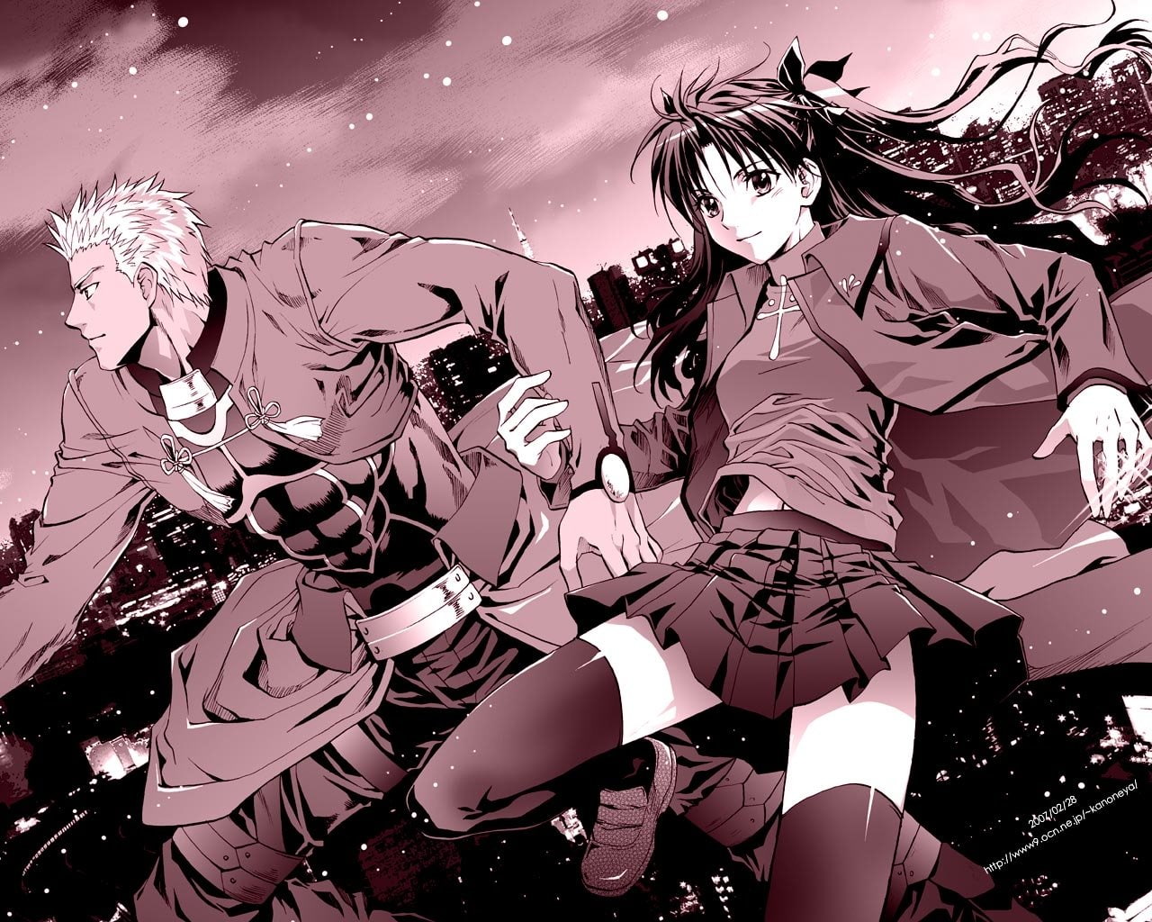 Fate Series, Rin Tohsaka, 720P, Fate/Stay Night, Archer (Archer and Armstrong), HD Wallpaper