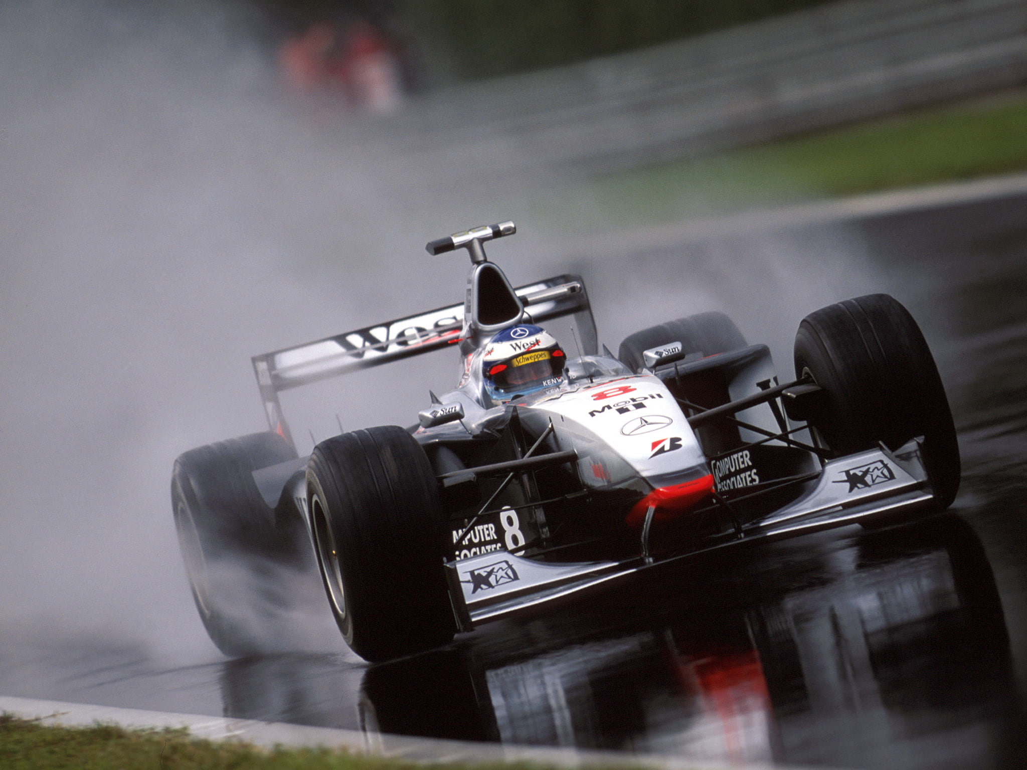 f 1, 1080P, racing, mp4 13, formula, 1998, benz, mercedes, mclaren, race, HD Wallpaper