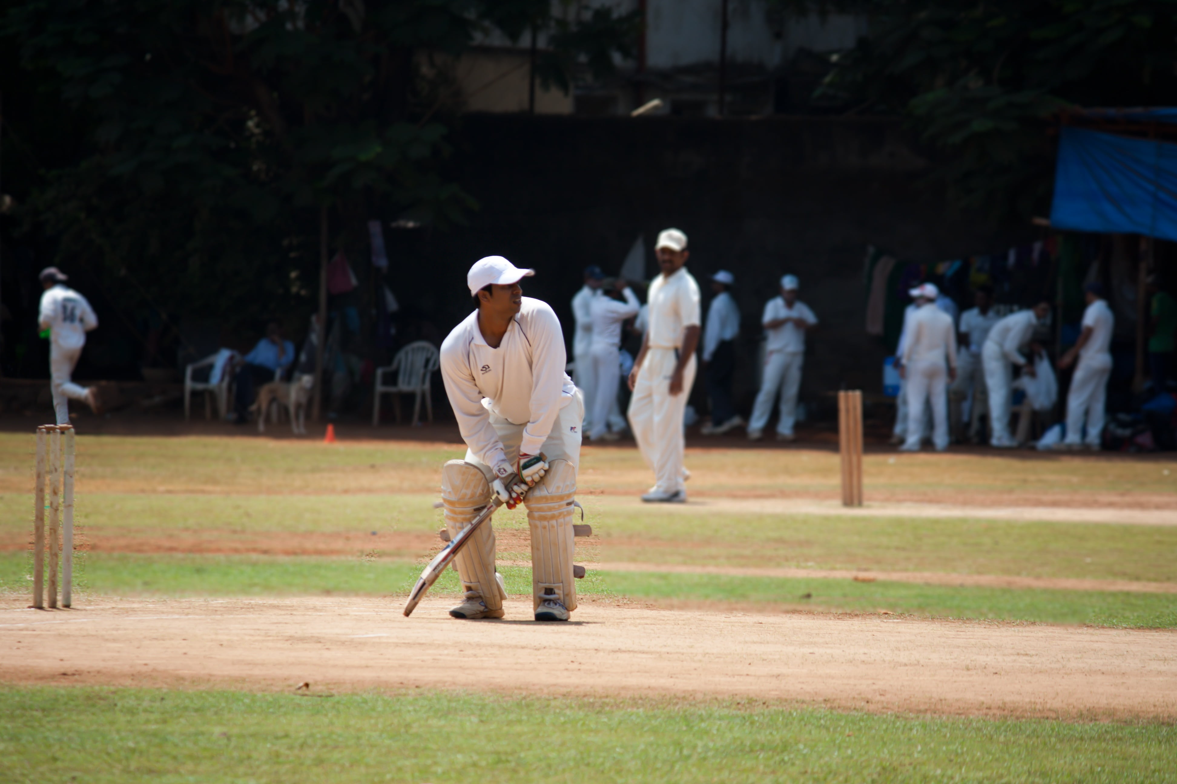 field, men, india, outdoors, group of people, baseball uniform, uniform, playing, cricket bat, cricket, real people, tournament, incidental people, day, HD Wallpaper