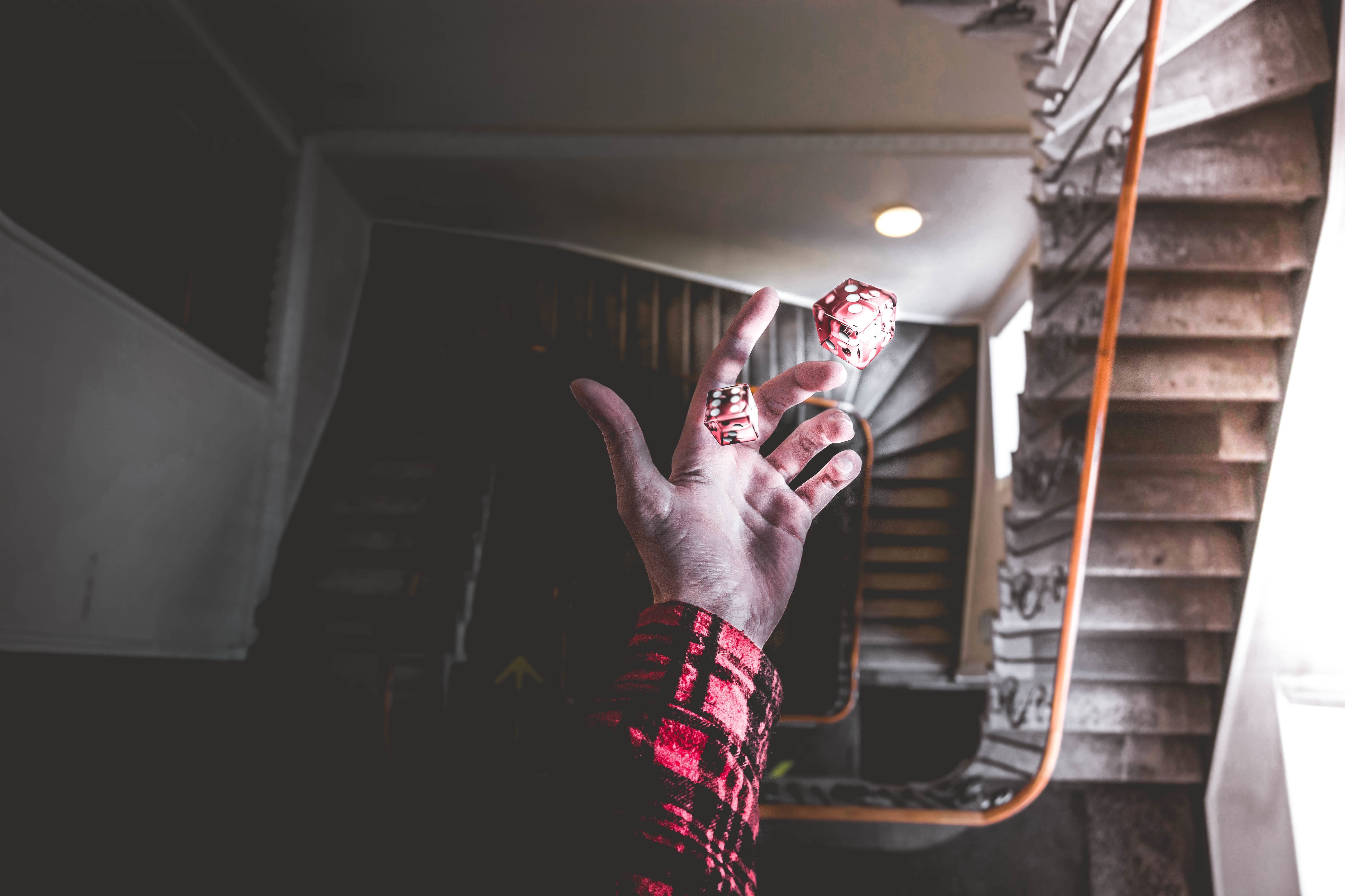 left, win, ceiling, one person, basement, leisure activity, people, throwing, one man only, game, gamble, number, opportunity, casual clothing, risk, random, HD Wallpaper