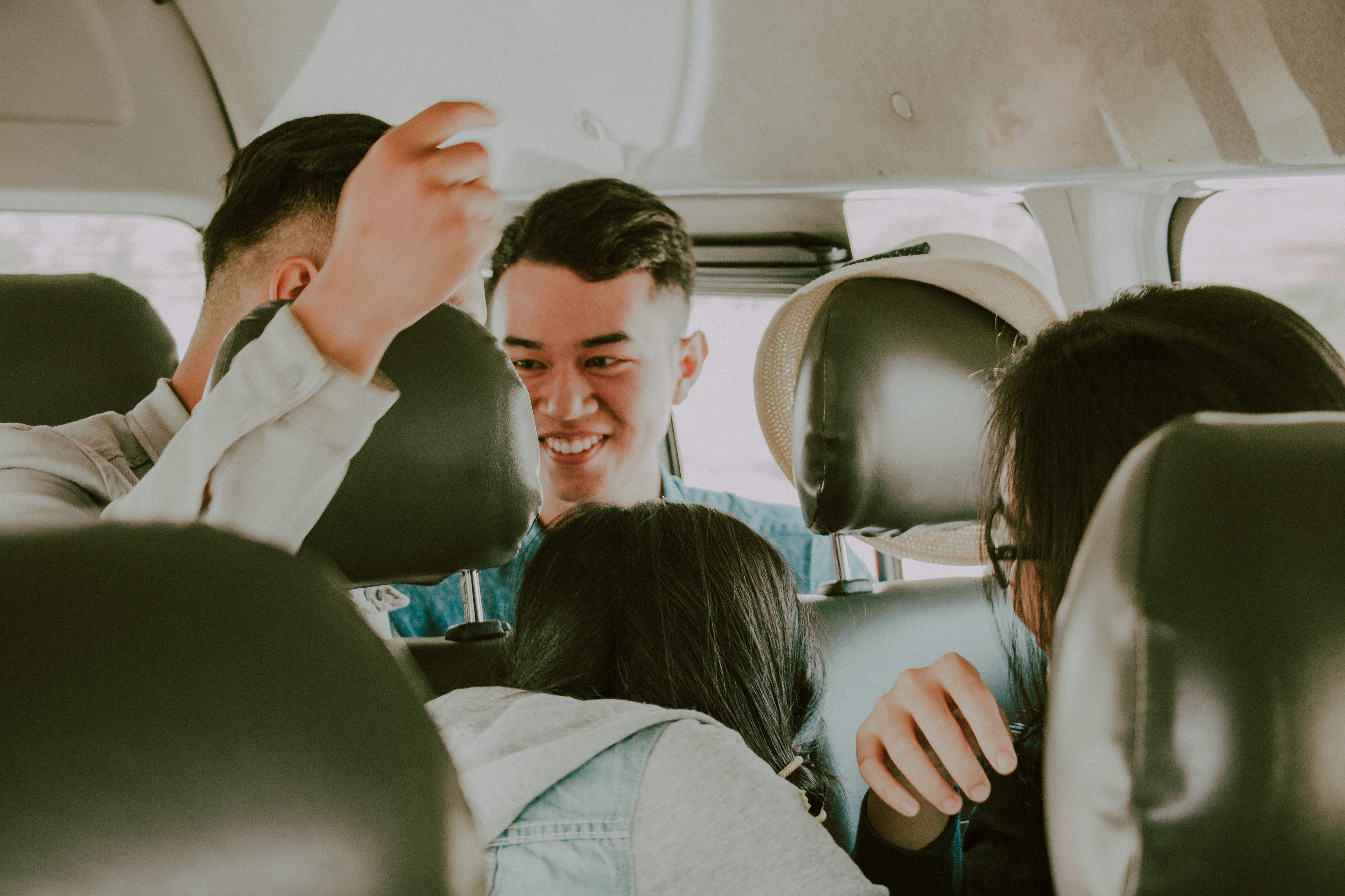 man, adult, hospital, vehicle interior, facial expression, men, young, seated, travel, photography, wear, small group of people, males, group, child, mode of transportation, HD Wallpaper
