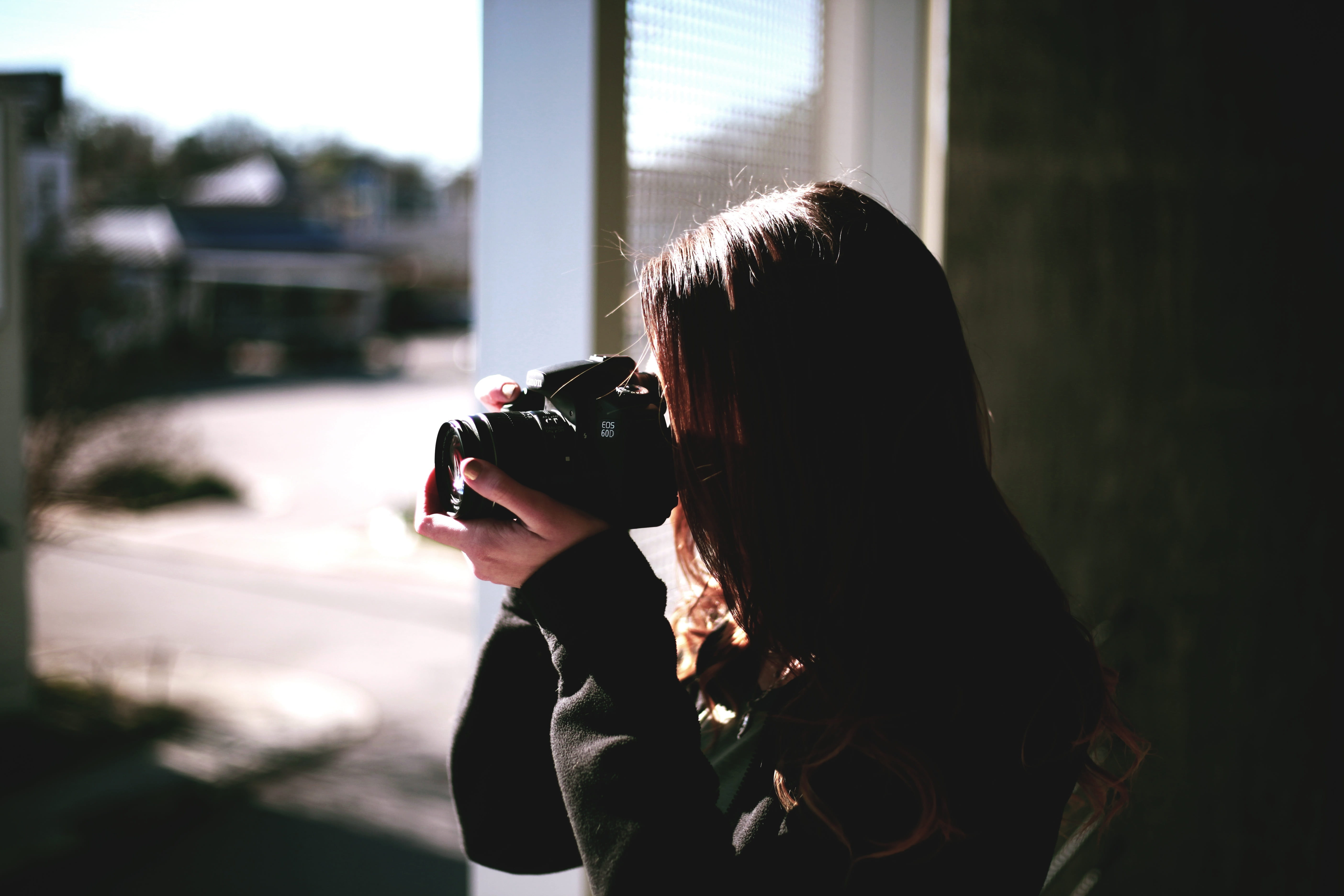 technology, digital single-lens reflex camera, photographer, outdoor, activity, people, day, dark, slr camera, leisure activity, camera - photographic equipment, HD Wallpaper