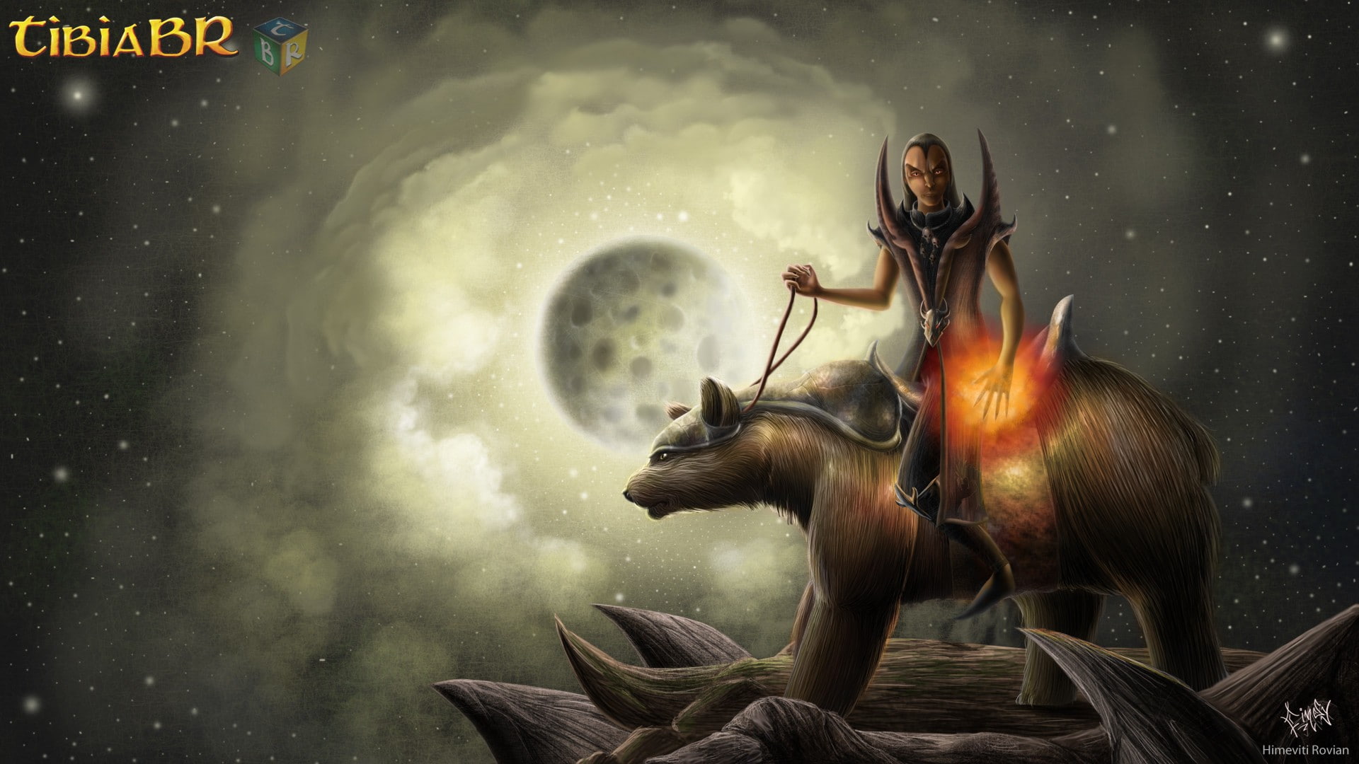 rpg, druids, drawing, pc gaming, creature, gaming, pc, tibia, 1080P, HD Wallpaper