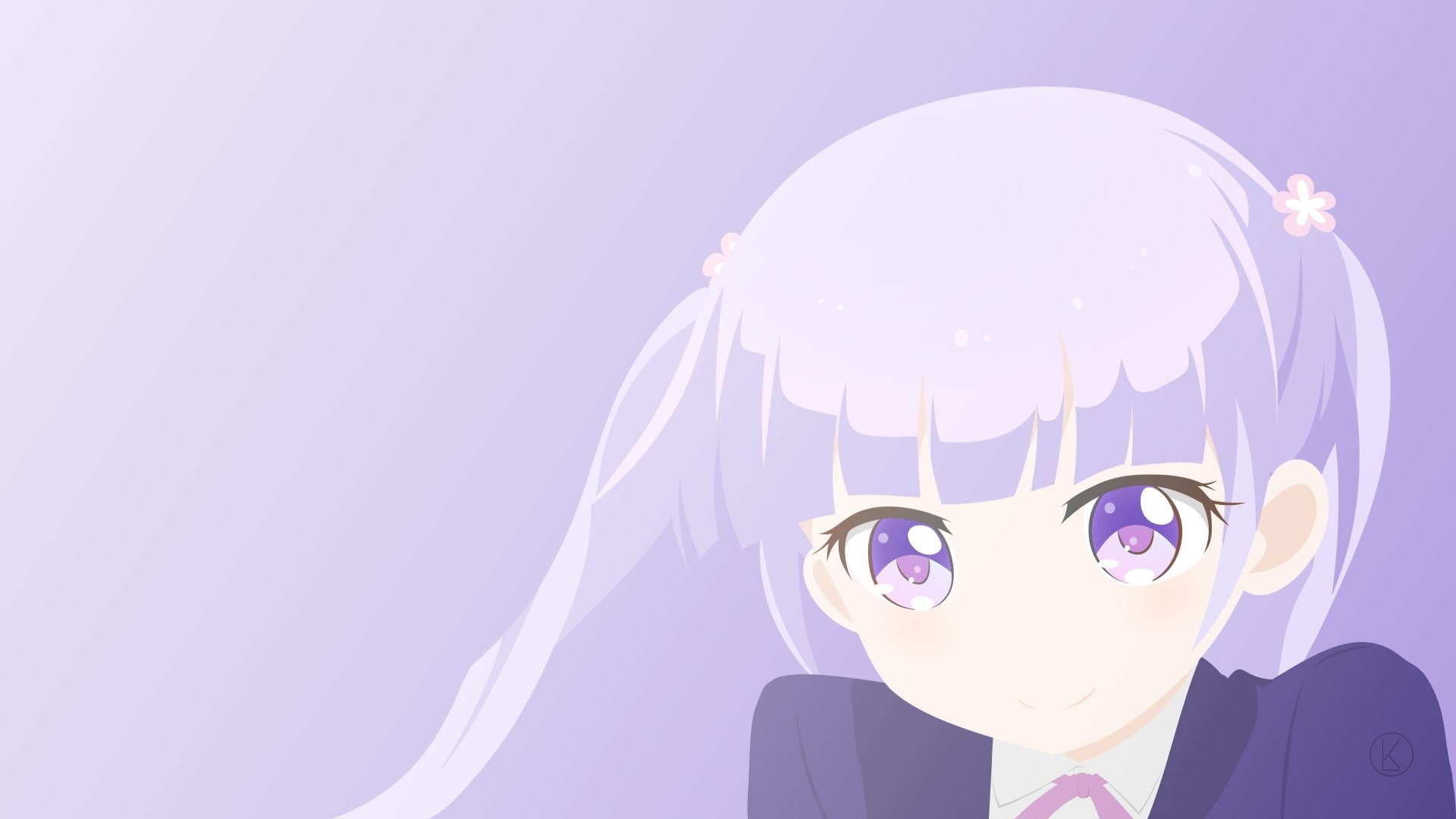 Aoba Suzukaze, 1080P, Anime, New Game!, Minimalist, HD Wallpaper
