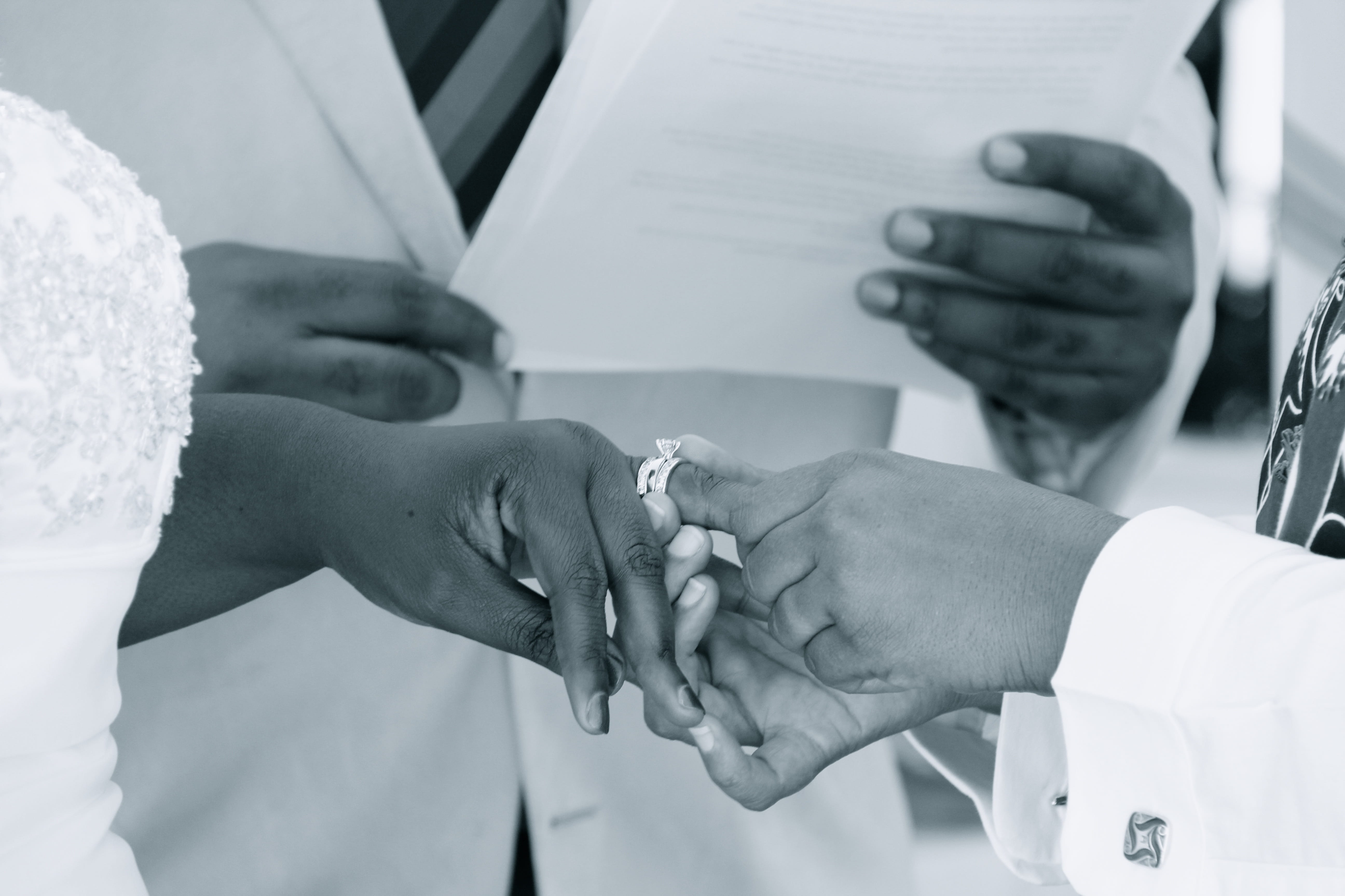 bridegroom, celebration, 5K, men, human hand, human body part, happy, emotion, finger, fitting, family, two people, photography, women, black people, relationship, HD Wallpaper
