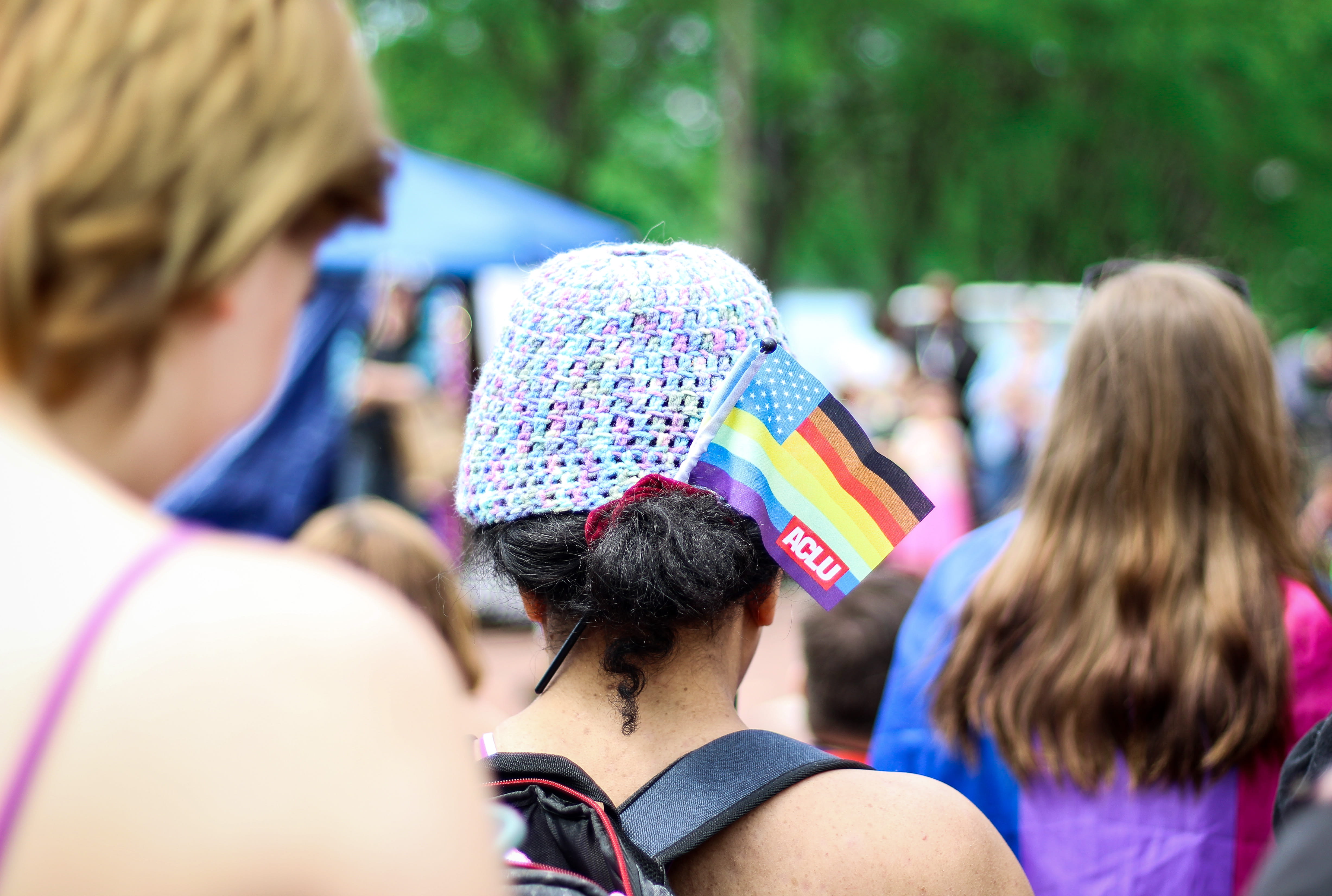 colors, portrait, multicolor, women, lgbt, bright, couple - relationship, colorful, celebration, group, blur, hairstyle, equality, day, close-up, HD Wallpaper