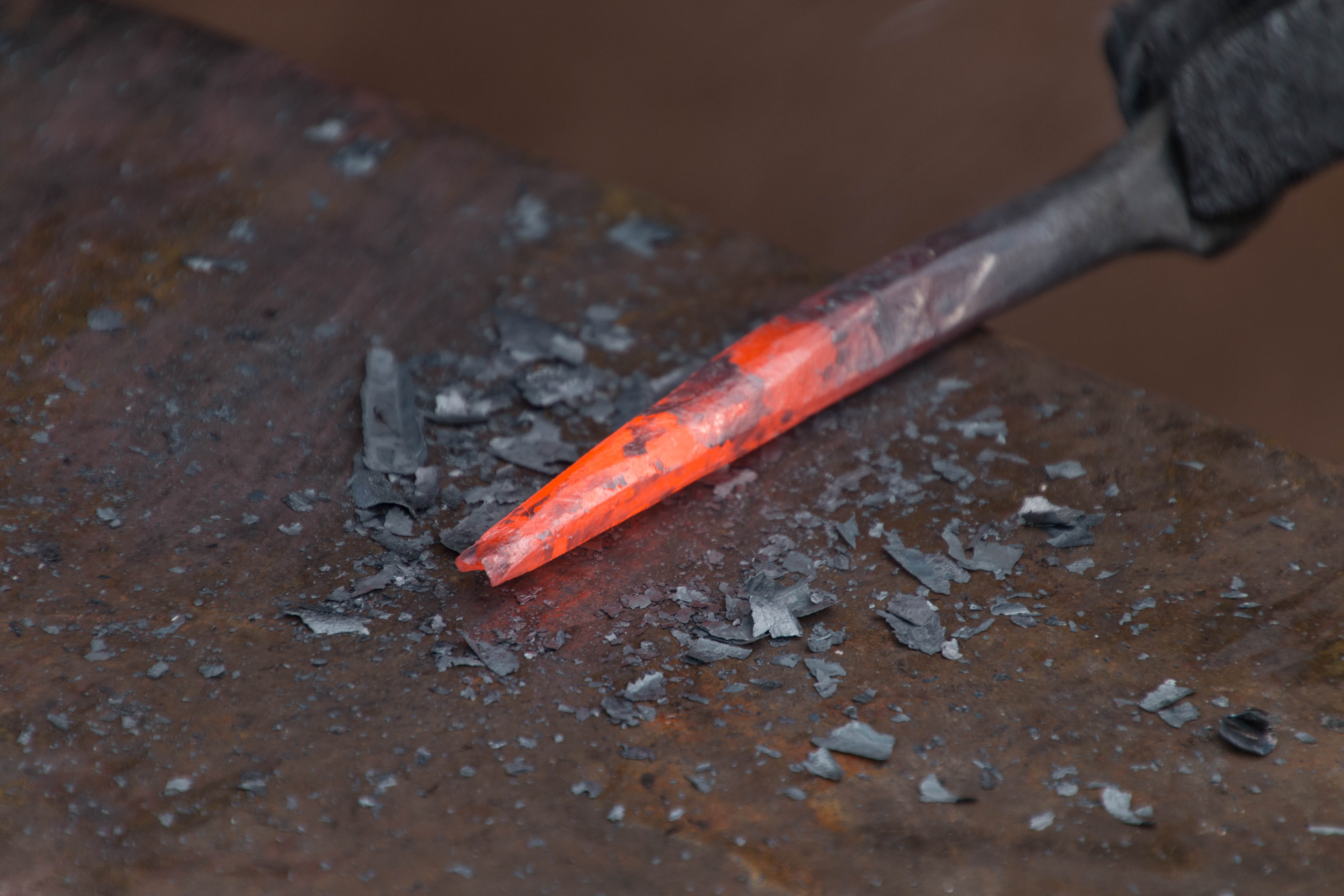 day, metal industry, wood, work tool, art and craft equipment, close-up, 5K, still life, old craft, orange color, dirt, smith, indoors, hot iron, table, HD Wallpaper