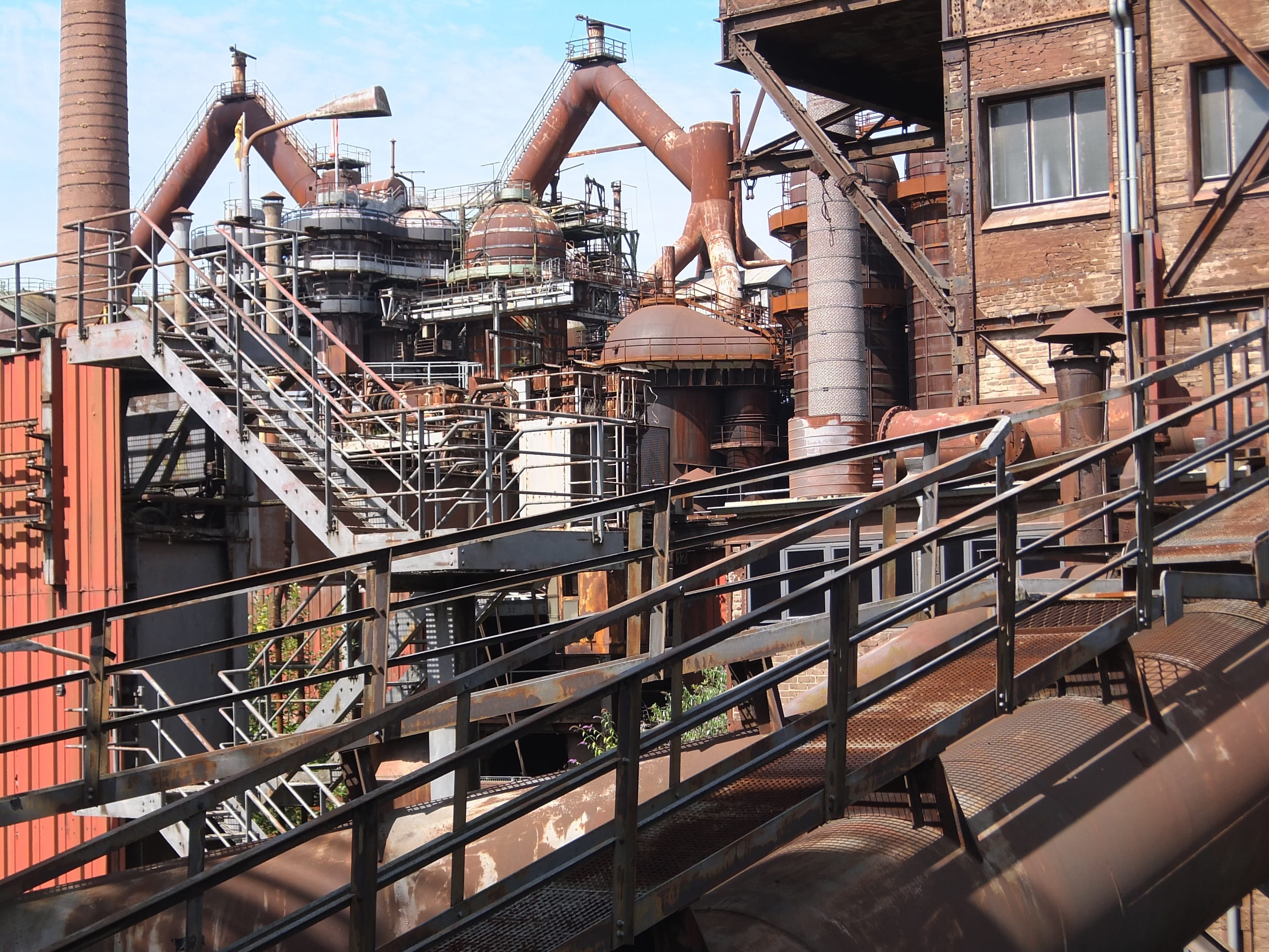 ironworks, factory, metal, iron, outdoors, construction, building, nature, völklingen, metal industry, industrial building, industrial monument, 2K, break up, HD Wallpaper