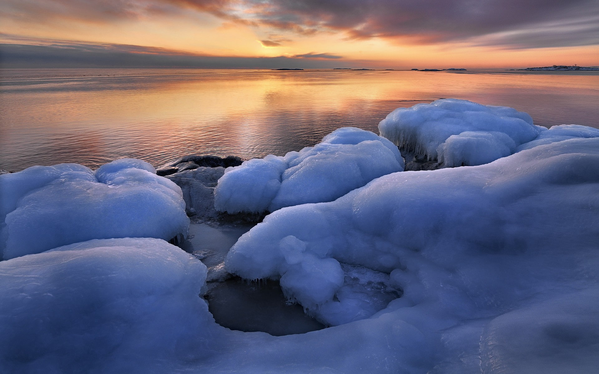hd, ocean, berg, water, nature, ice, 1080P, HD Wallpaper