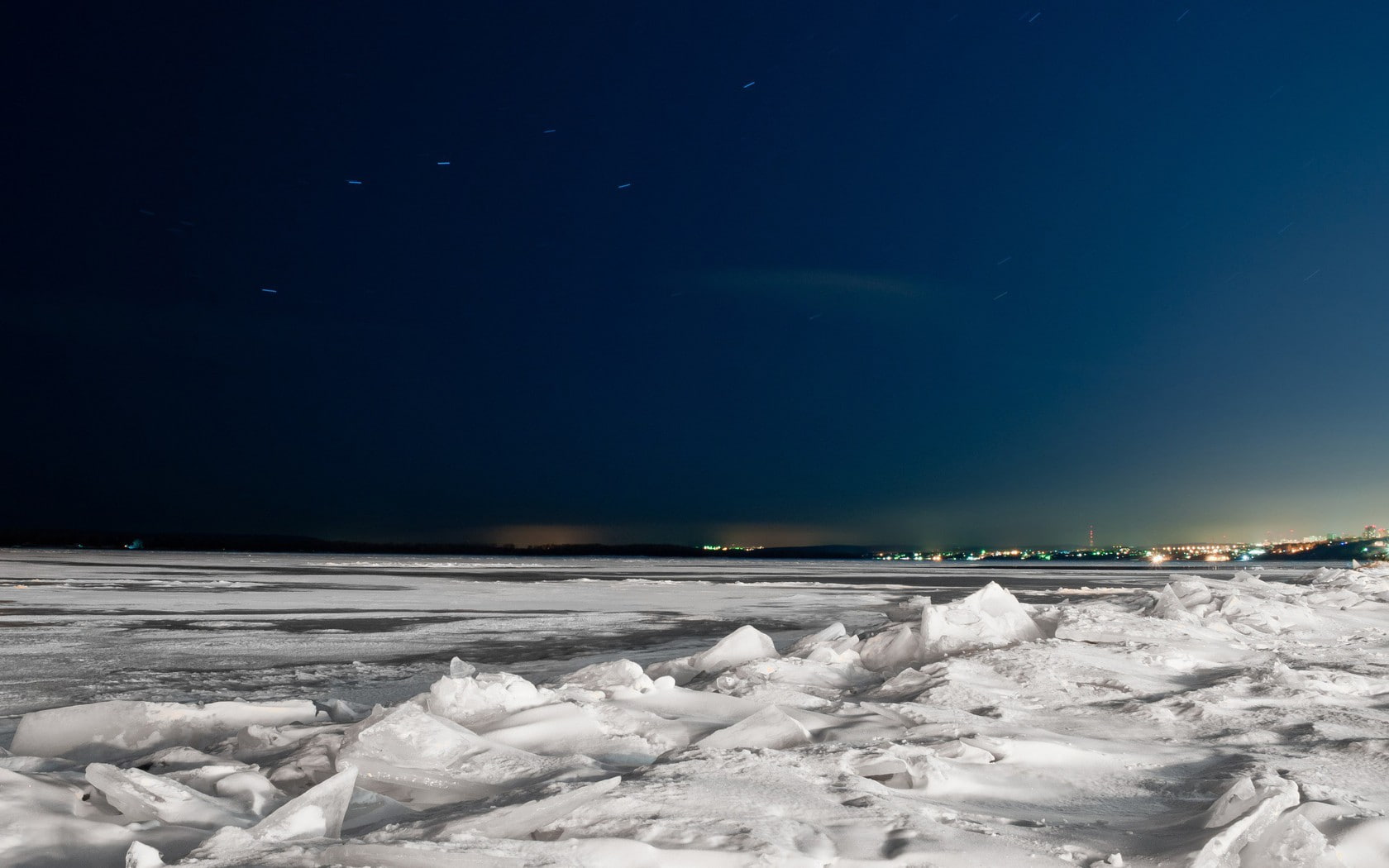 hd, day, night, bergs, ice, 720P, nature, HD Wallpaper