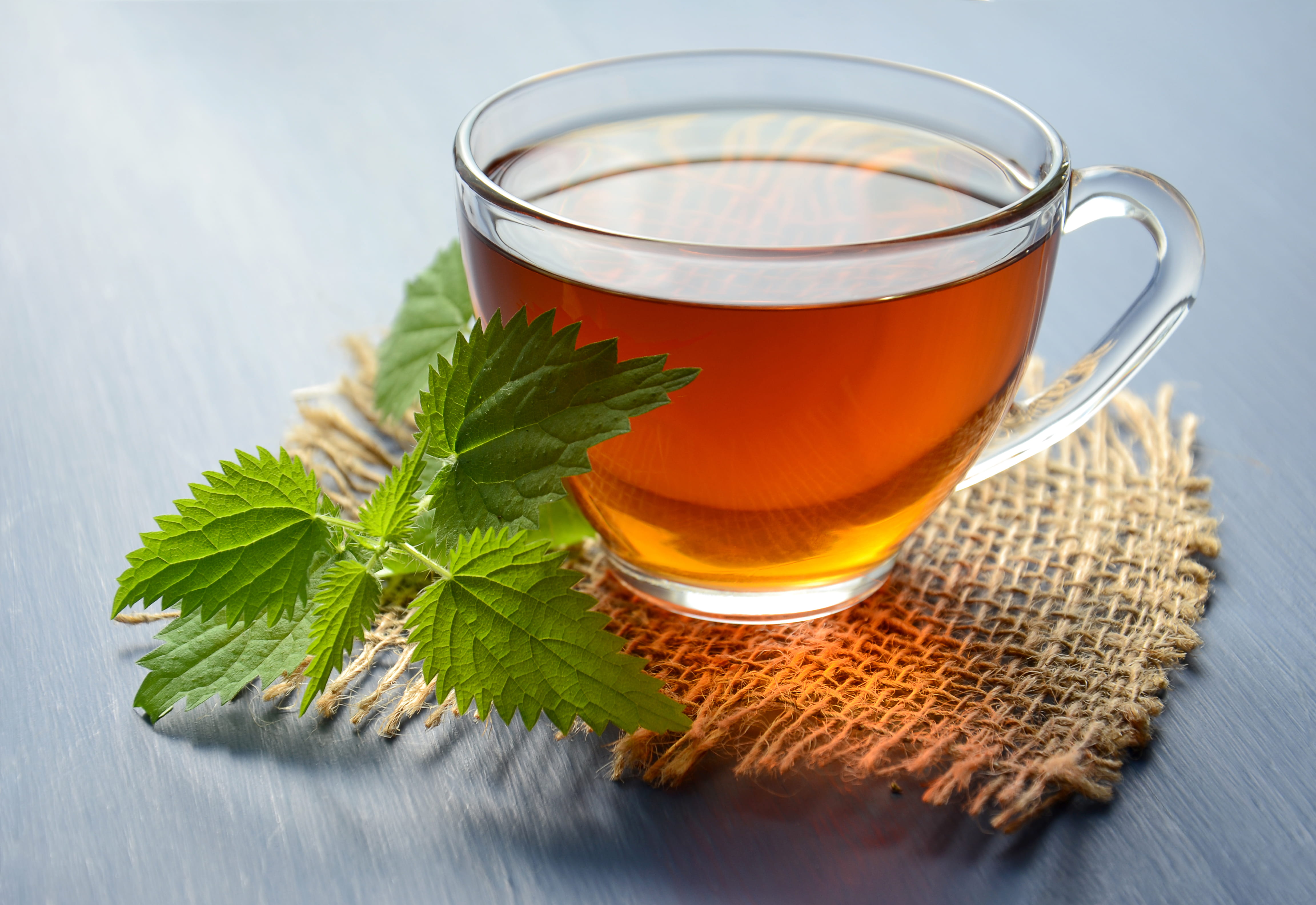 food, close, teacup, hot, crockery, healthy, mint leaf - culinary, plant part, glass, herbal tea, herb, drink, 4K, aromatic, mug, liquid, indoors, orange color, HD Wallpaper