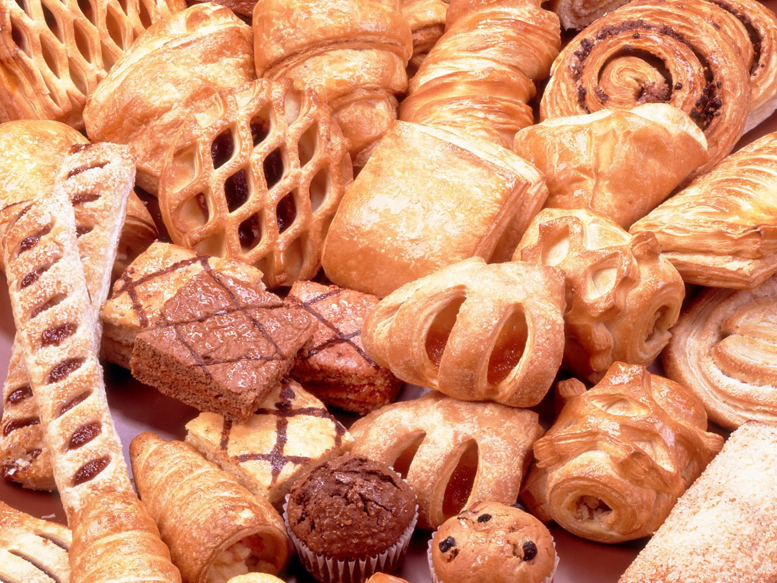 freshness, indulgence, food And Drink, large group of objects, temptation, snack, bun, food, variation, wellbeing, dessert, gourmet, 720P, croissant, abundance, HD Wallpaper