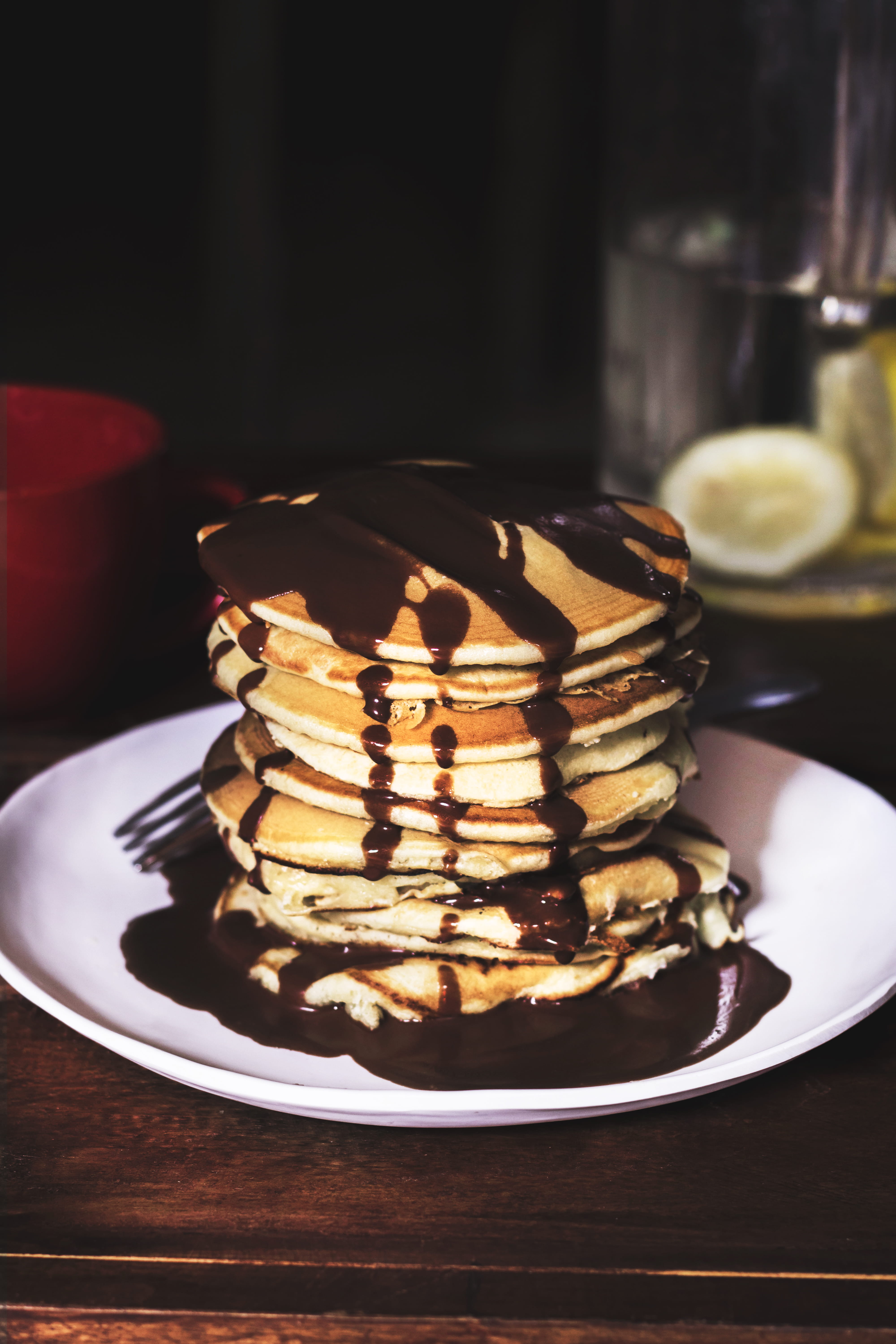 temptation, unhealthy eating, ready-to-eat, plate, kitchen utensil, sweet, close-up, indulgence, freshness, philippines, mandaluyong, pancake, cake, still life, Phone HD Wallpaper