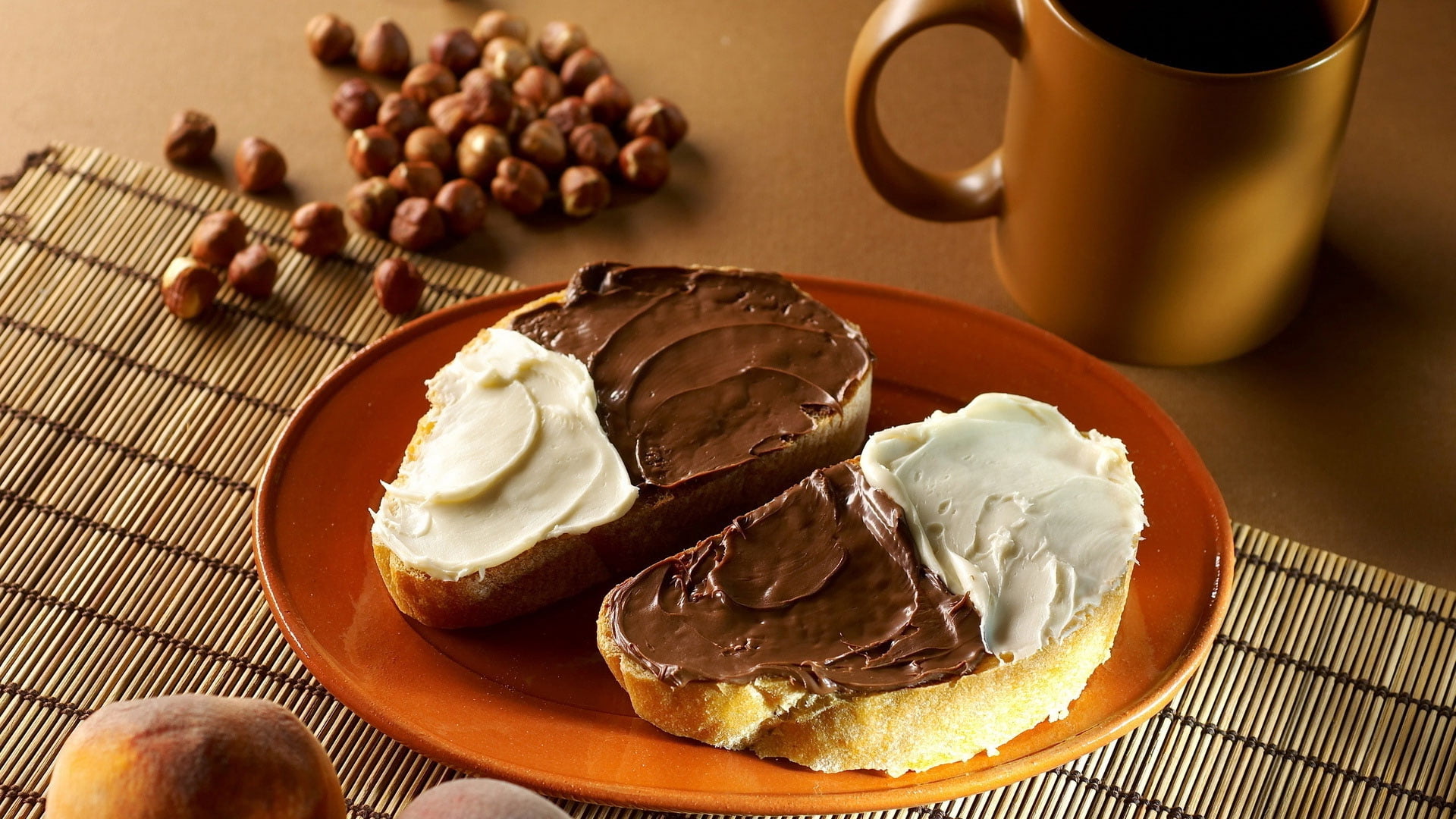 food, temptation, sweet, nuts, indulgence, freshness, dairy product, mug, frozen food, sweet food, dessert, snack, syrup, food and drink, oil, table, paste, HD Wallpaper