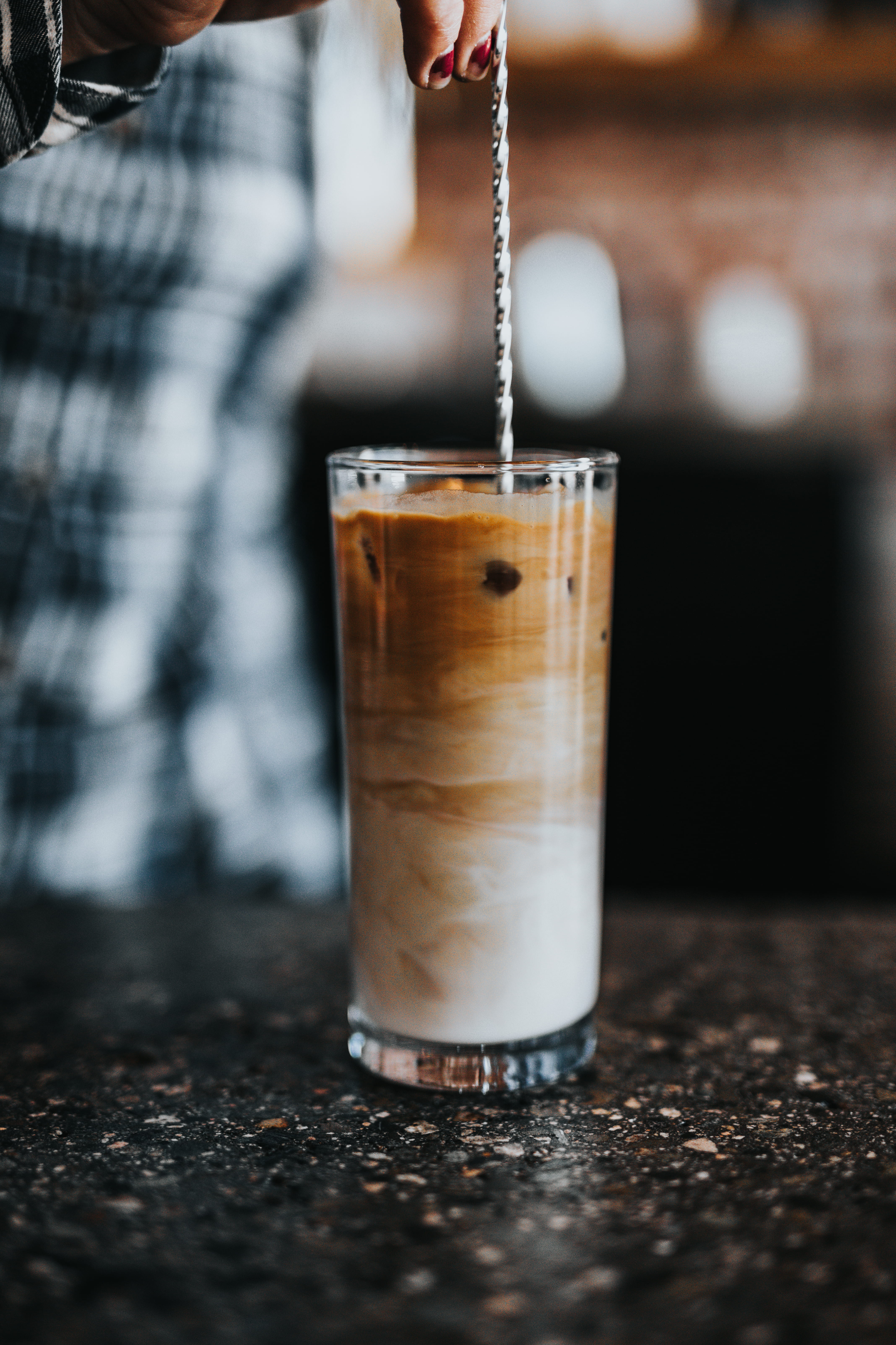freshness, clear, human body part, refreshment, food and drink, selective focus, 5K, drink, top, table, frappe, cup, motion, coffee - drink, food, drinking, Phone HD Wallpaper