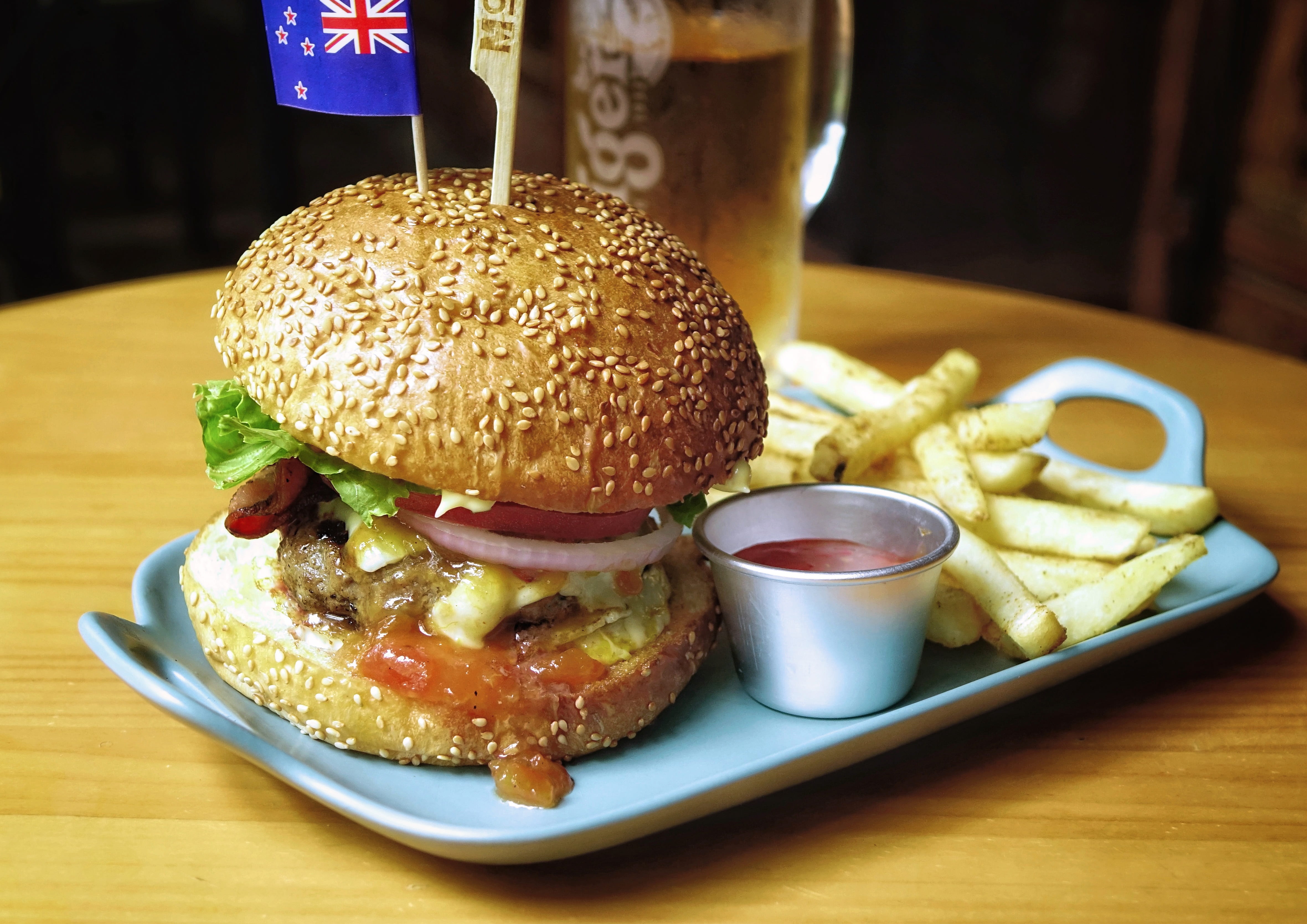 ready-to-eat, grilled, sandwich, sesame, potato, lettuce, sauce, vegetable, hamburger, tomato, no people, cheese, pickle, 4K, bread, prepared potato, freshness, HD Wallpaper