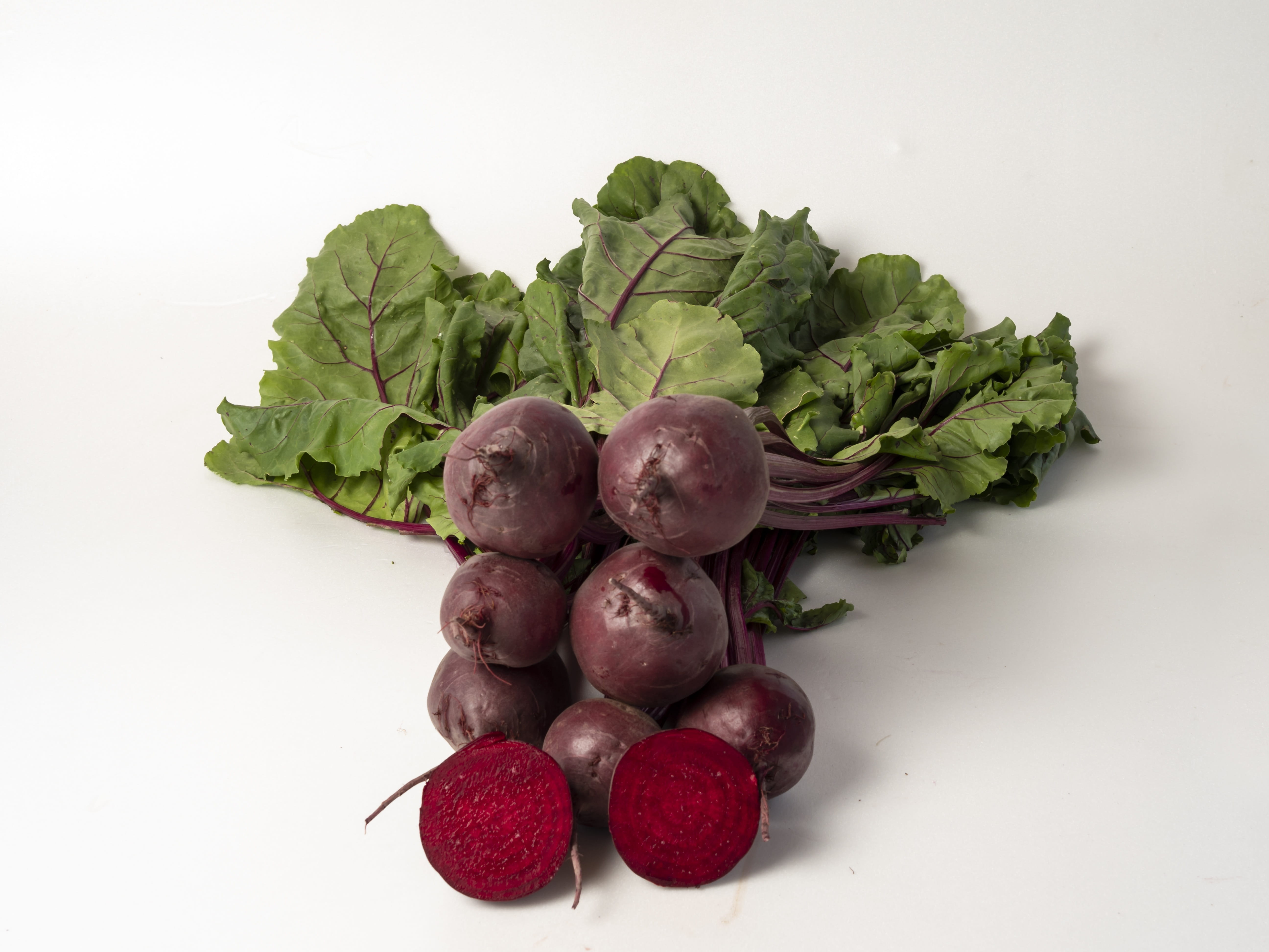 indoors, fruit, studio shot, high angle view, plant part, raw food, common beet, pickled, white background, root vegetable, 5K, food and drink, leaf, freshness, HD Wallpaper