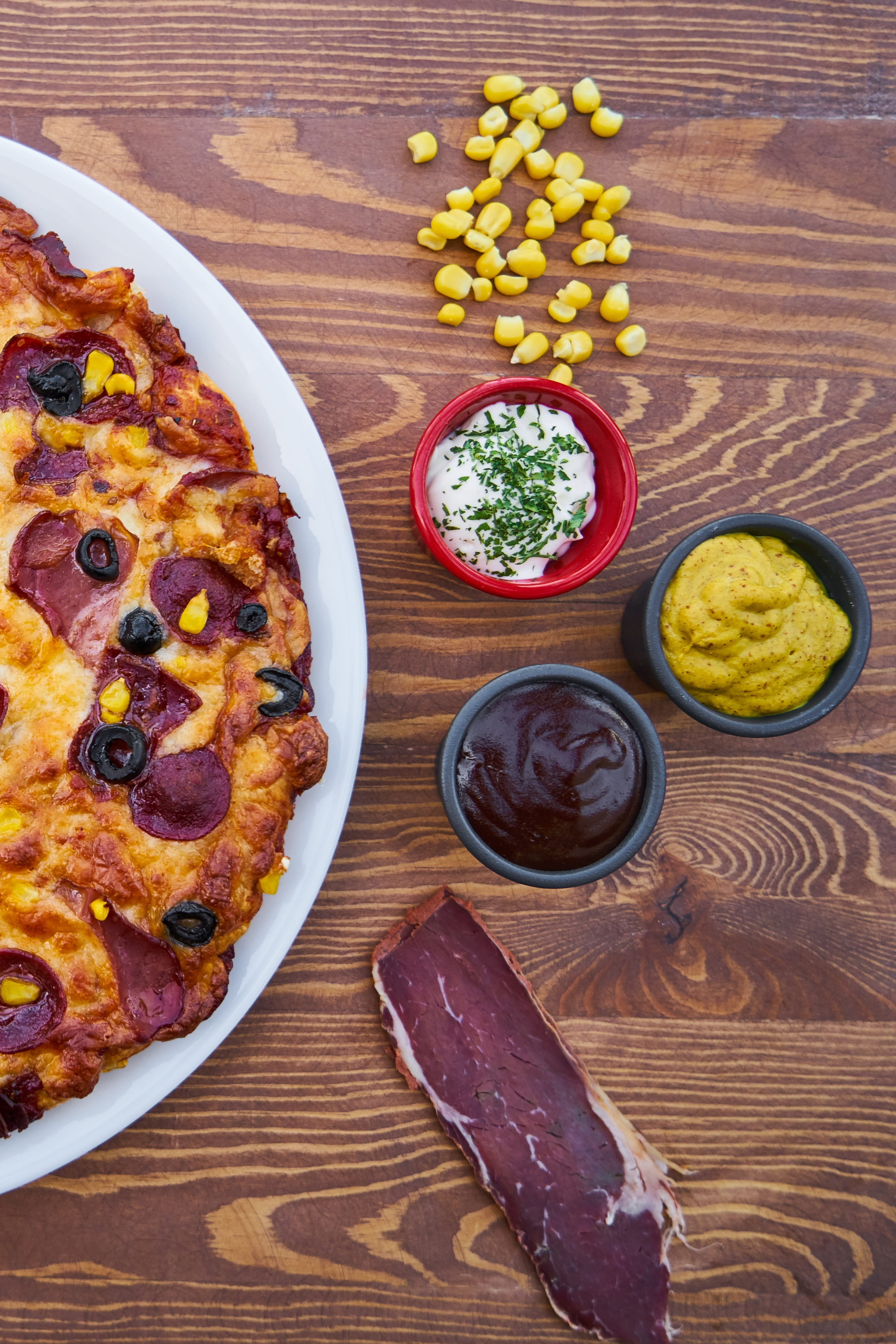 italian, pepperoni, healthy eating, sauces, italian food, tray, mustard, restaurant, italy, macro, surface, baked, photo, health, food and drink, kitchen, Phone HD Wallpaper