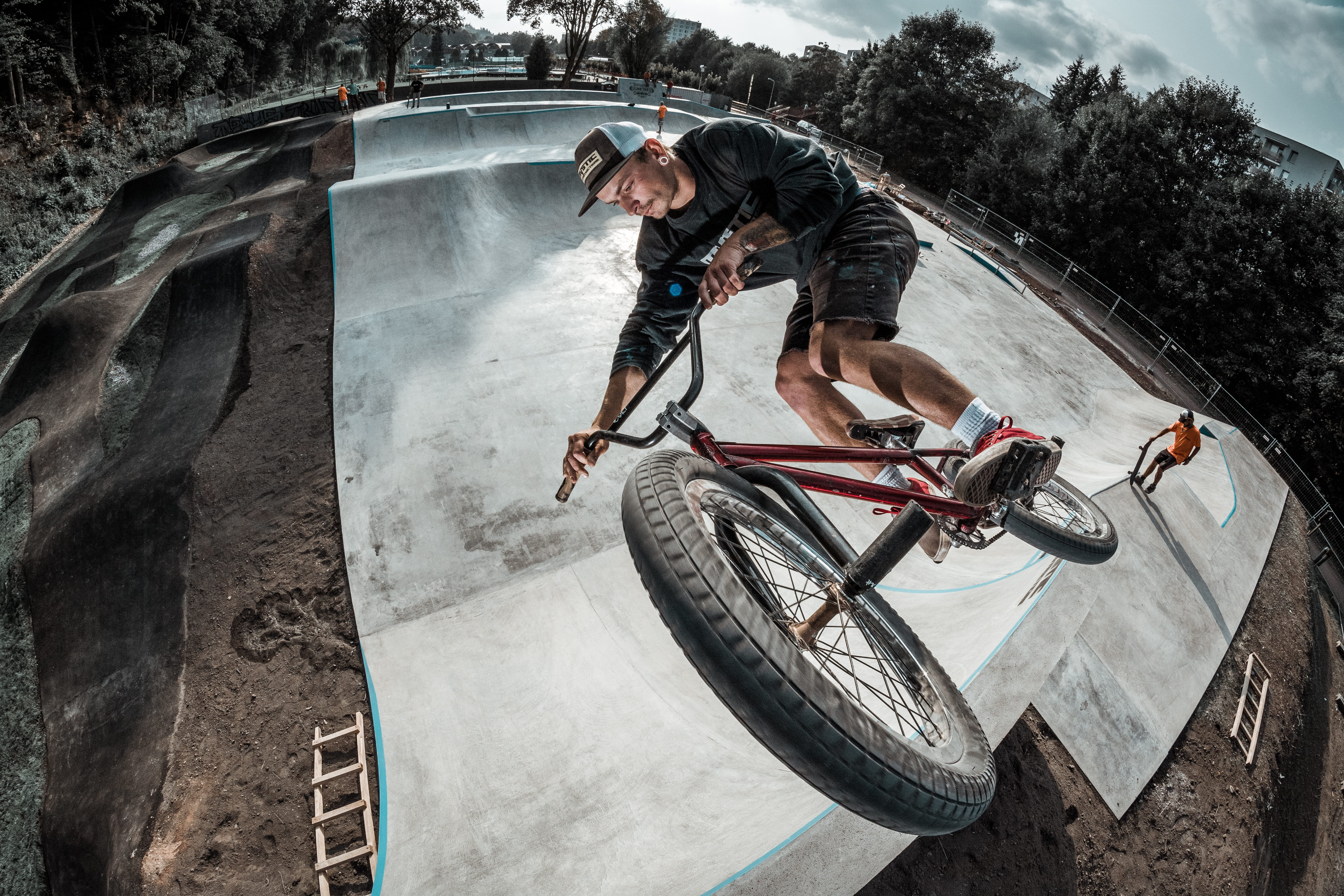 ride, machine, skill, bike, stunt, sports, mountain bike, sport, riding, one person, human, lifestyles, 5K, wheel, activity, day, skateboard park, leisure activity, HD Wallpaper