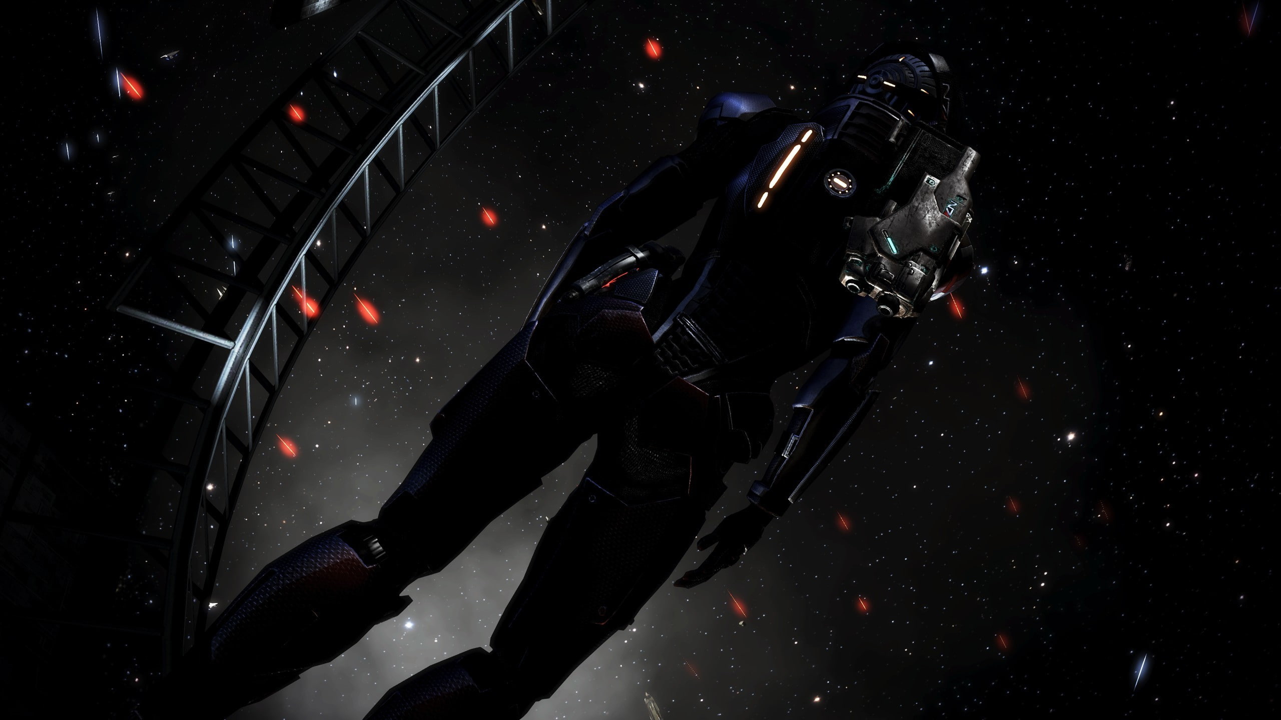 space, Mass Effect, women, 2K, space suit, HD Wallpaper