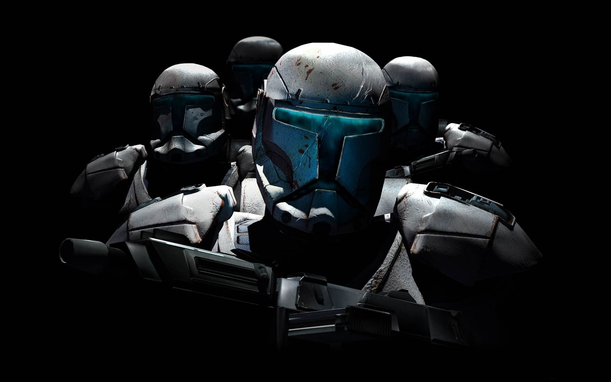 armored, Star Wars, work helmet, representation, human representation, black background, headwear, indoors, soldiers, sport, portrait, men, headshot, HD Wallpaper