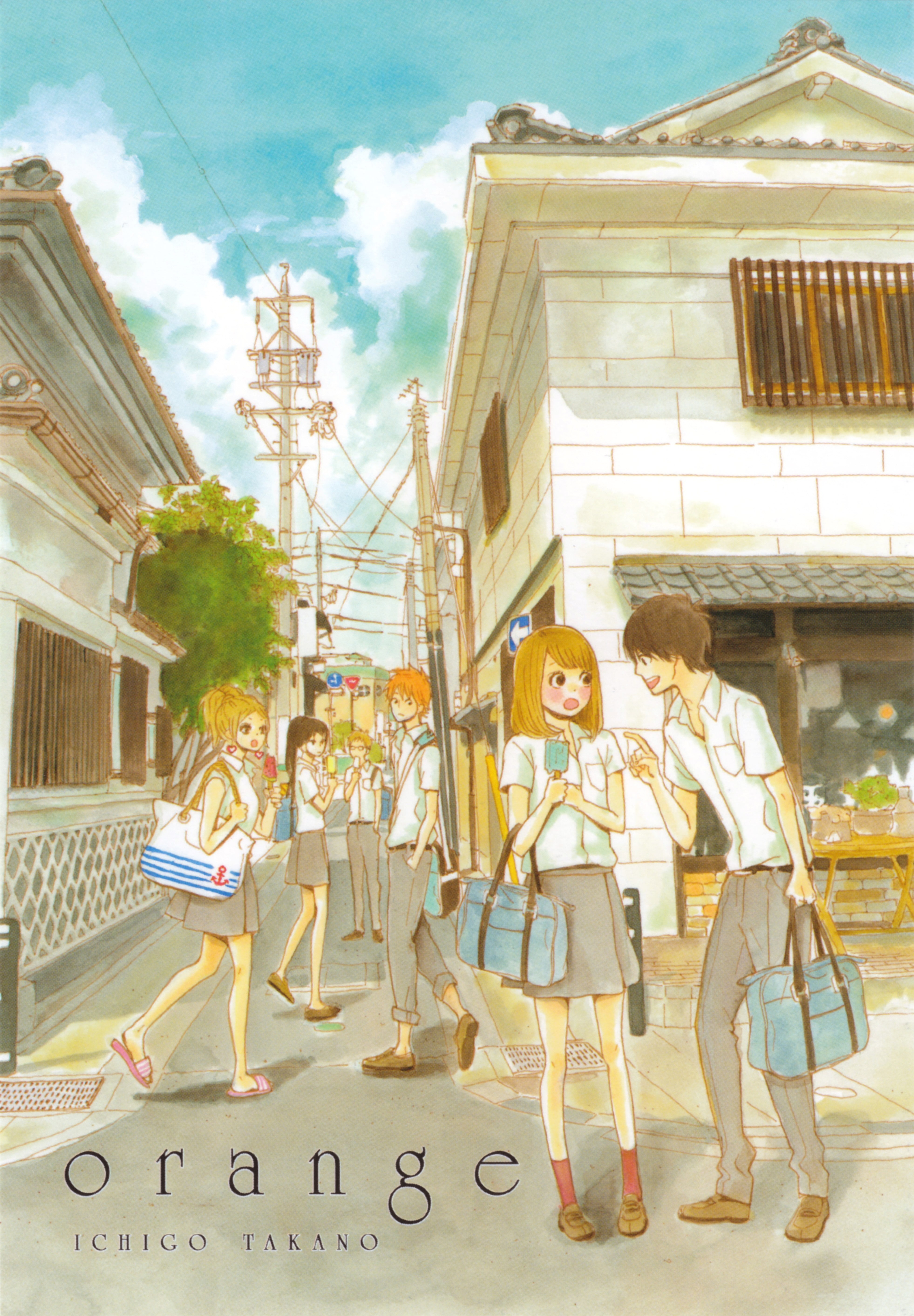 character, 5K, group, series, suwa, (series), naruse, orange, azusa, murasaka, kakeru, hiroto, Phone HD Wallpaper