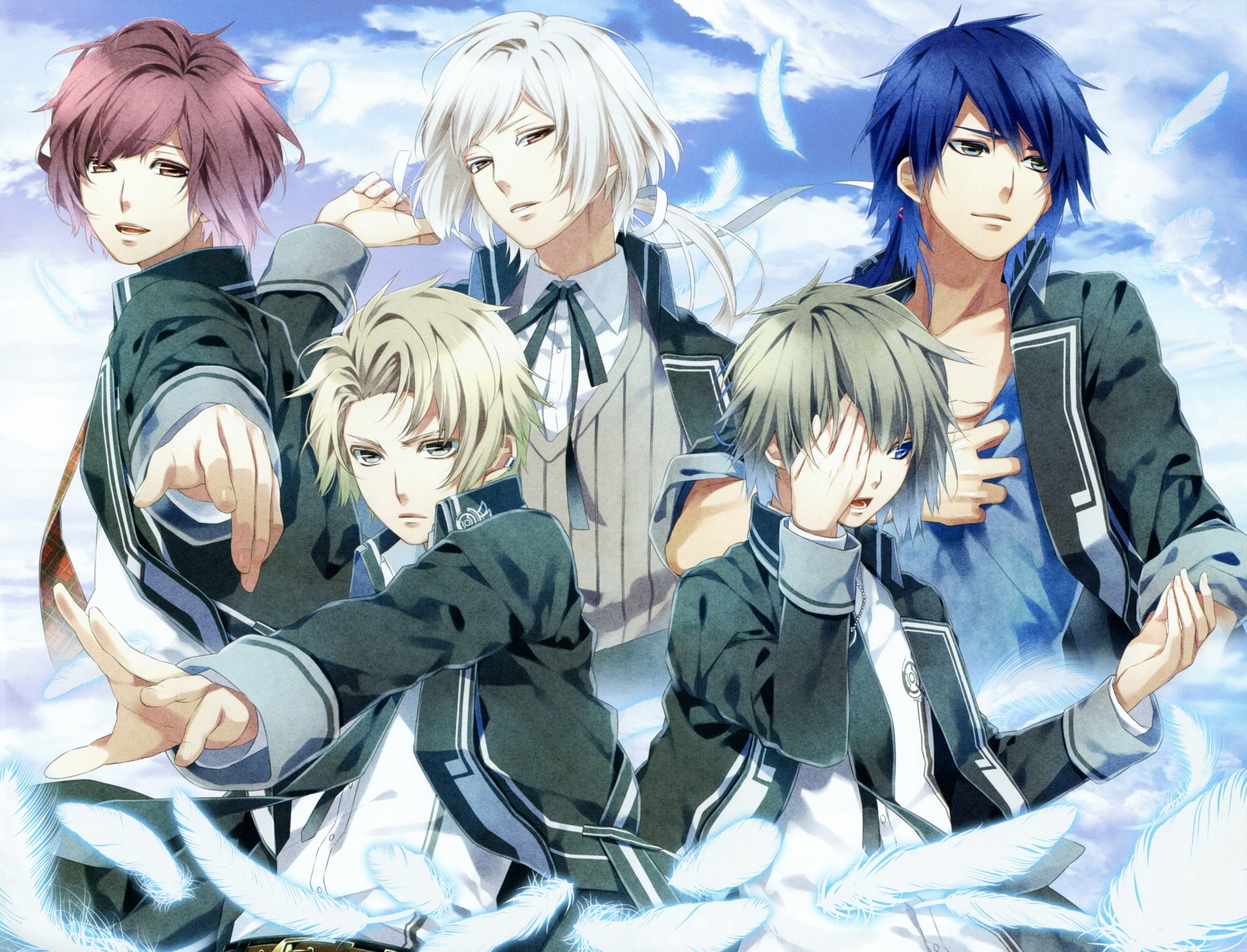 Kakeru Yuiga, Senri Ichinose, Anime, Sakuya Nijou, Akito Shukuri, 1080P, Norn9: Norn + Nonette, Heishi Otomaru, HD Wallpaper
