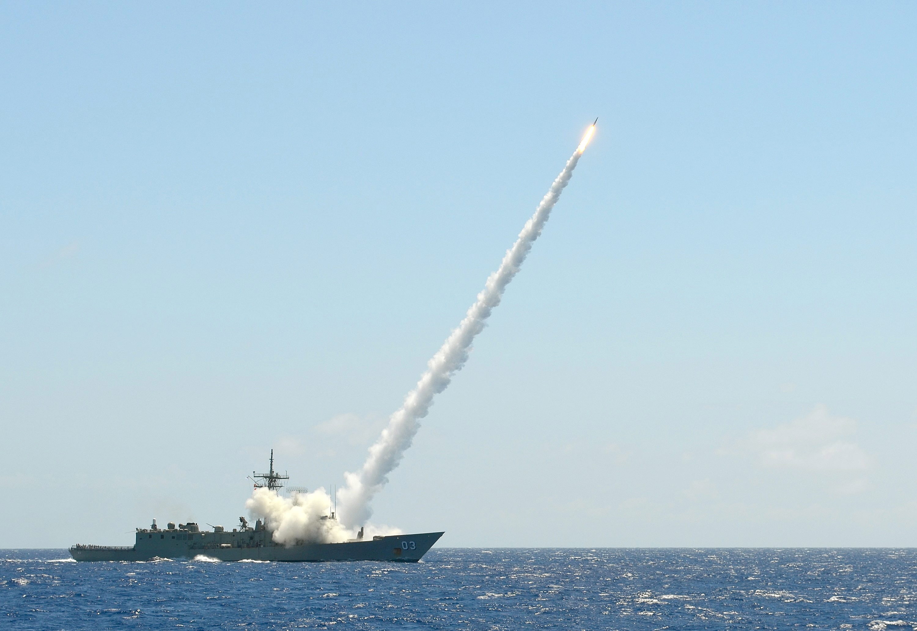 rocket, ship, launch, navy, weapon, 2K, sea, weapons, ocean, military, HD Wallpaper