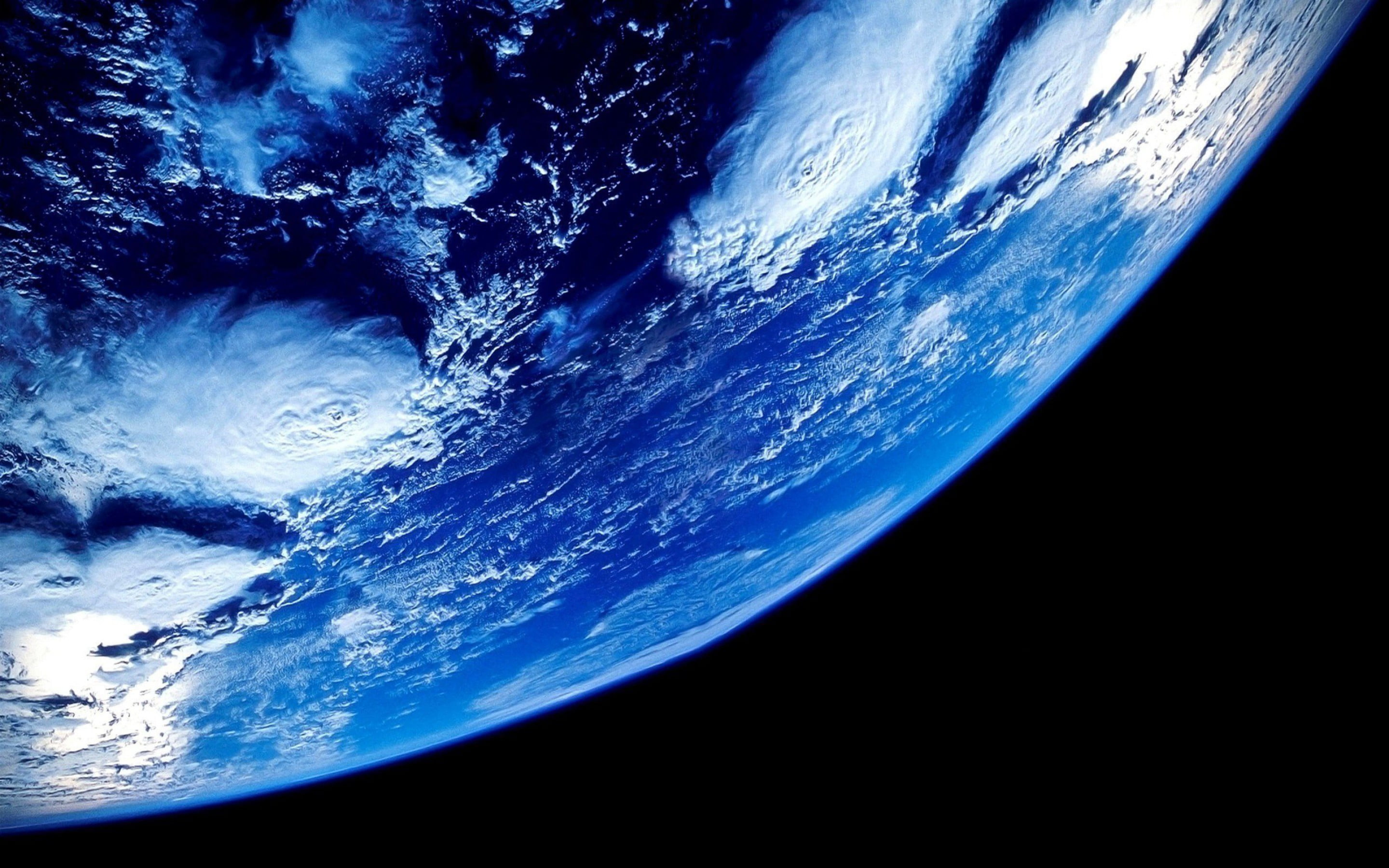beauty in nature, aerial, star - space, meteorology, sea, black background, space exploration, sky, no people, power in nature, nature, space, satellite view, HD Wallpaper