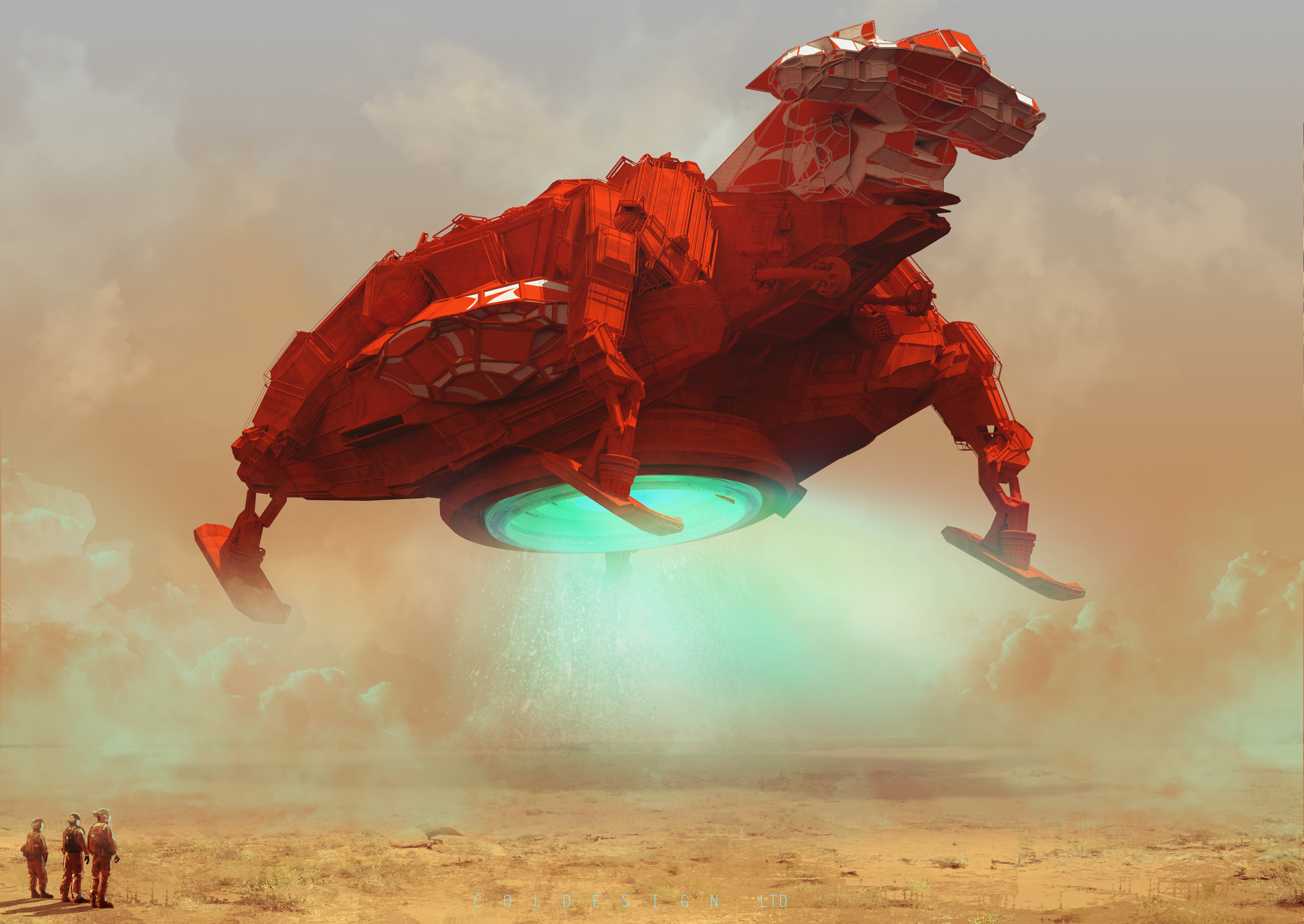 5K, spaceship, Test Flight, Col Price, HD Wallpaper