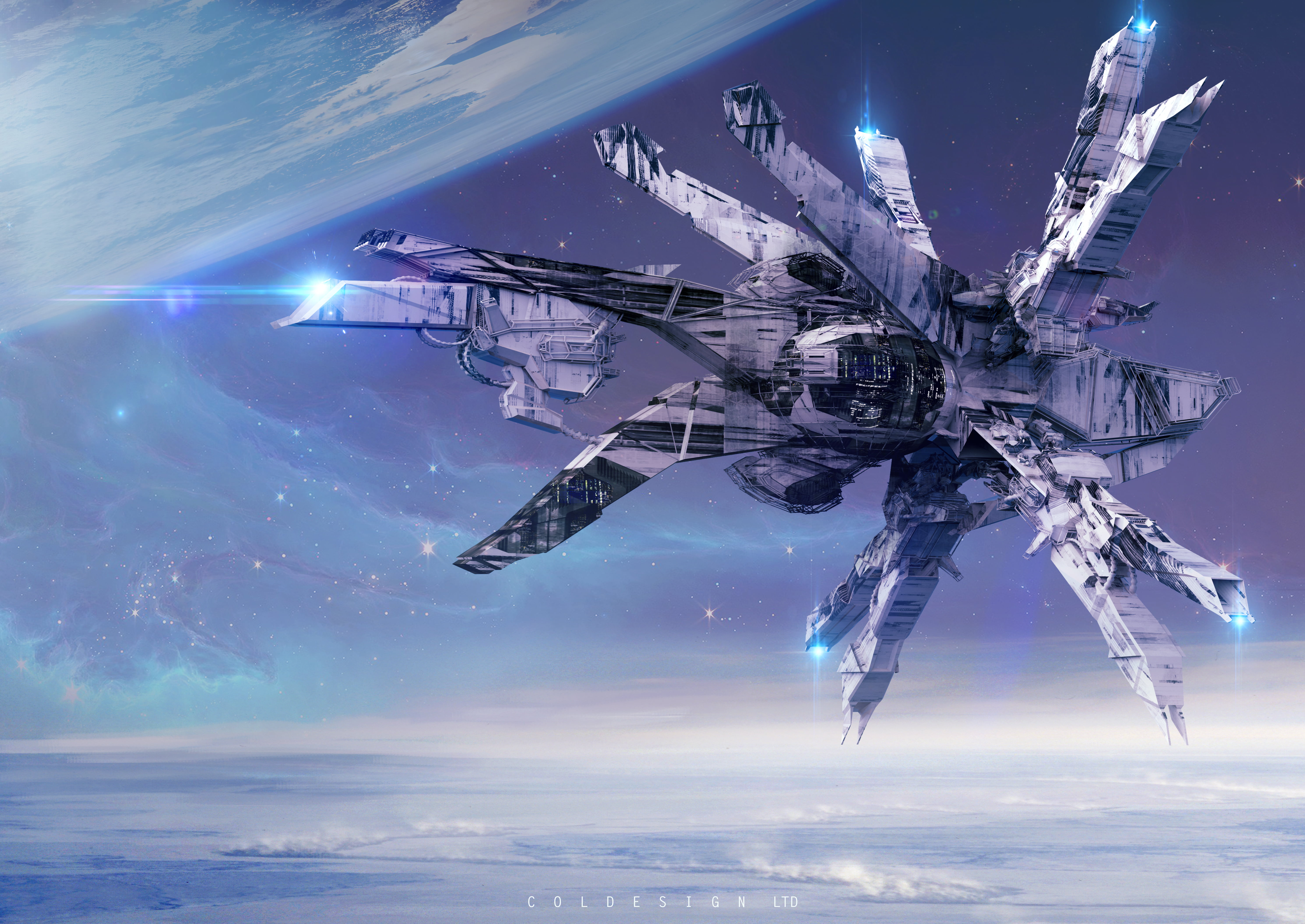 technology, digital, architecture, Col Price, Horizon Farewells, craft, sky, city, technique, no people, space, gray, air vehicle, built structure, HD Wallpaper