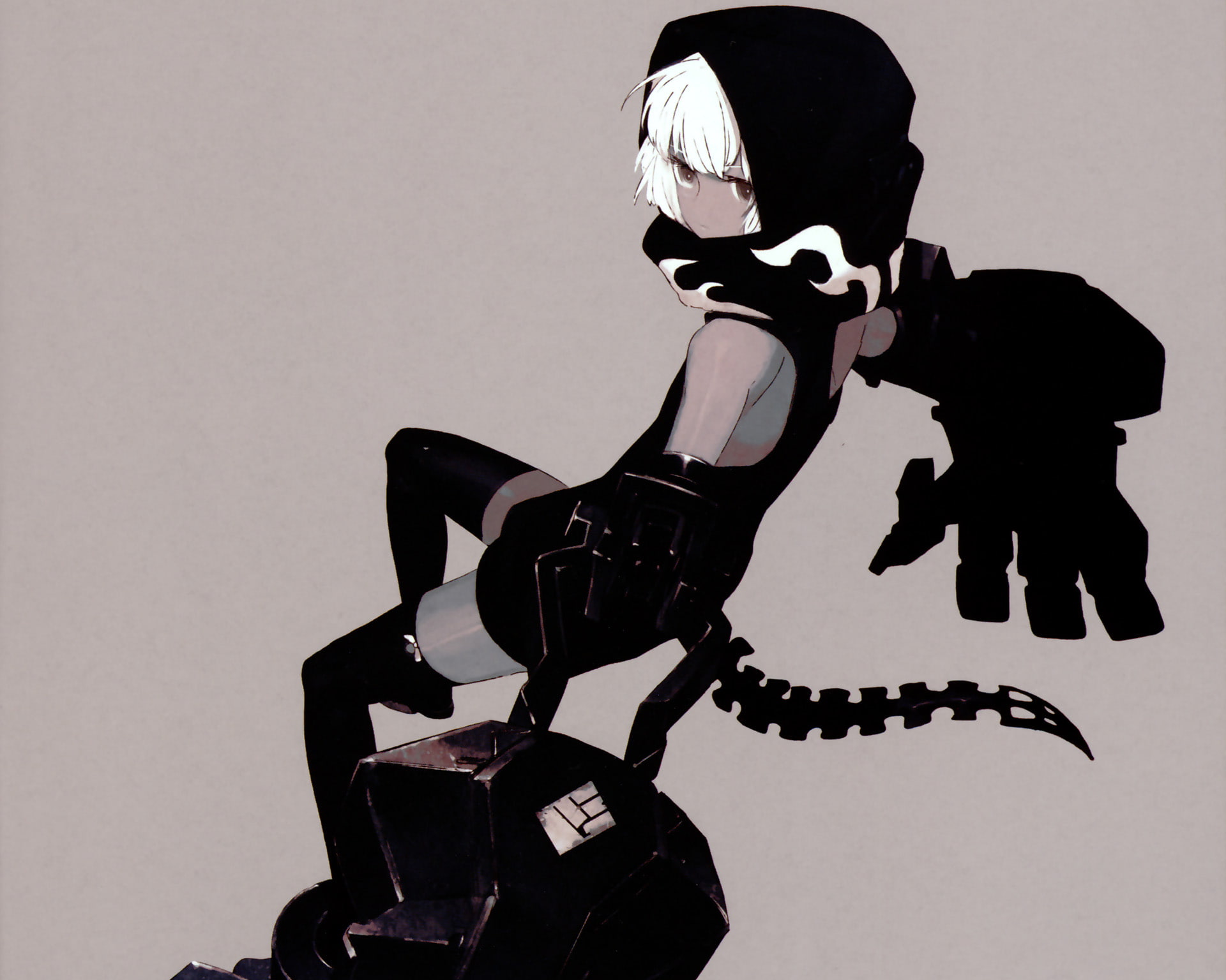 Black Rock Shooter, Strength (Black Rock Shooter), Anime, 1080P, HD Wallpaper