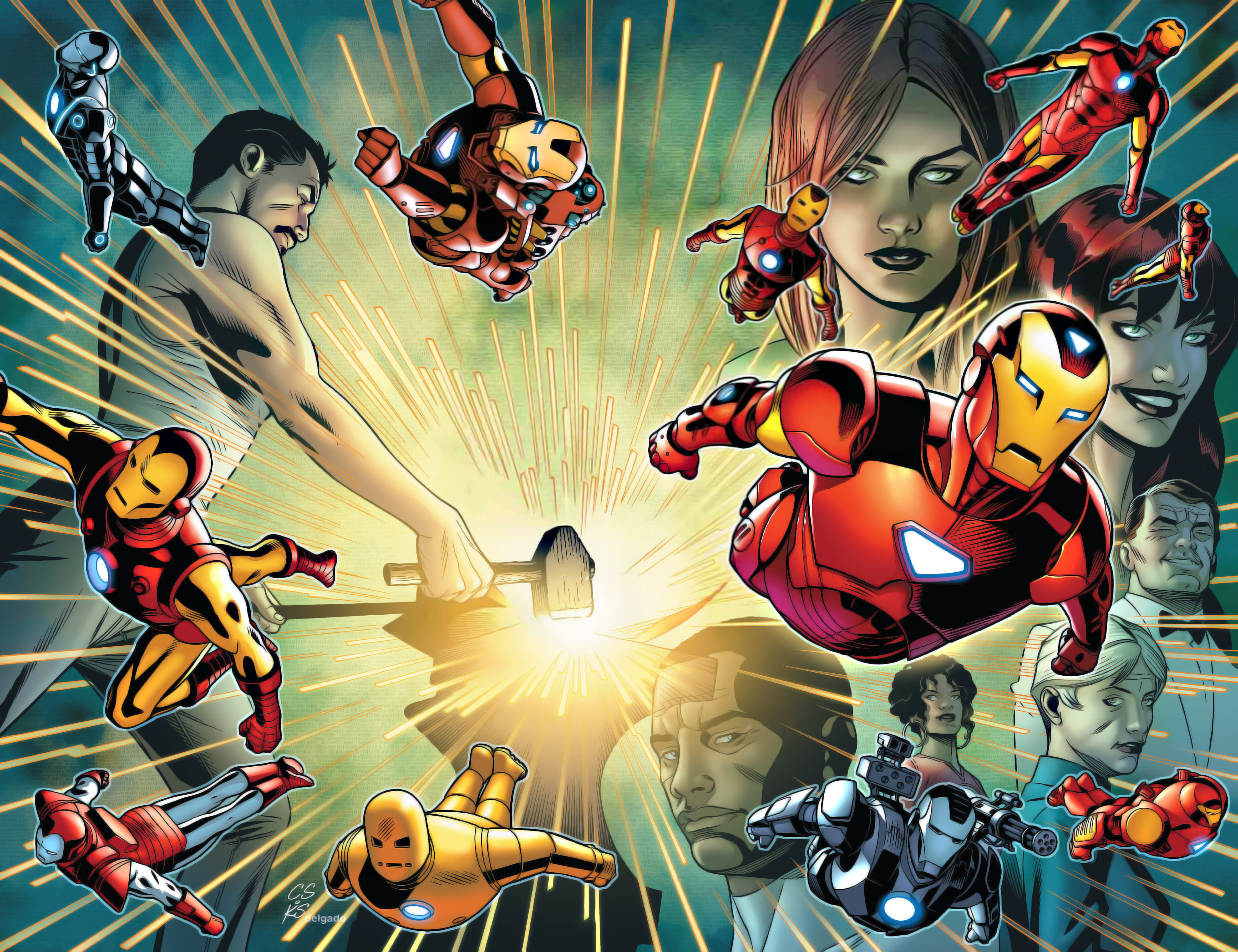 Invincible Iron Man, 4K, Iron Man, Tony Stark, HD Wallpaper