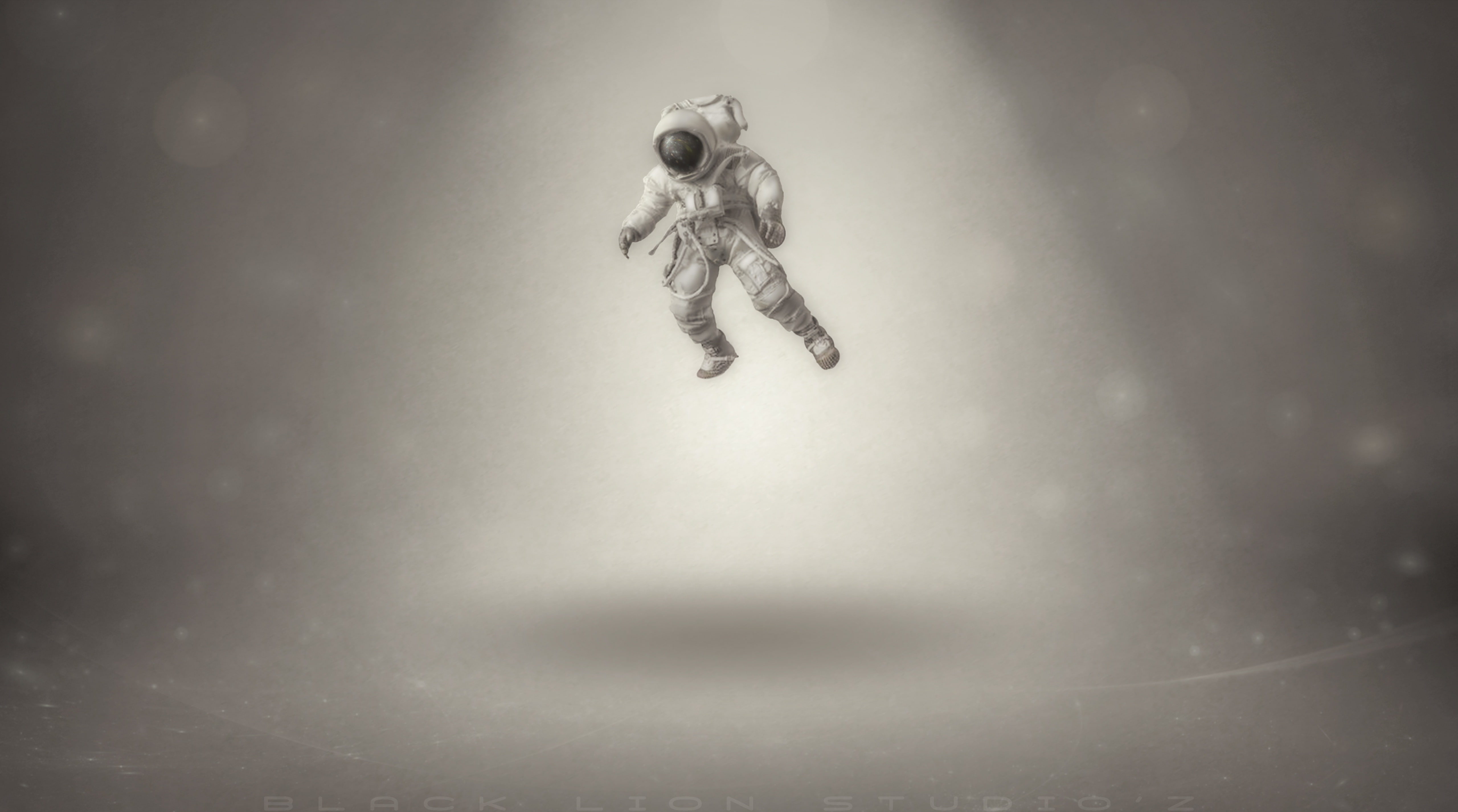 Spaceman, astronaut, creativity, pets, indoors, human representation, technology, nature, Space, 5K, digital composite, no people, domestic, Artwork, animal wildlife, HD Wallpaper