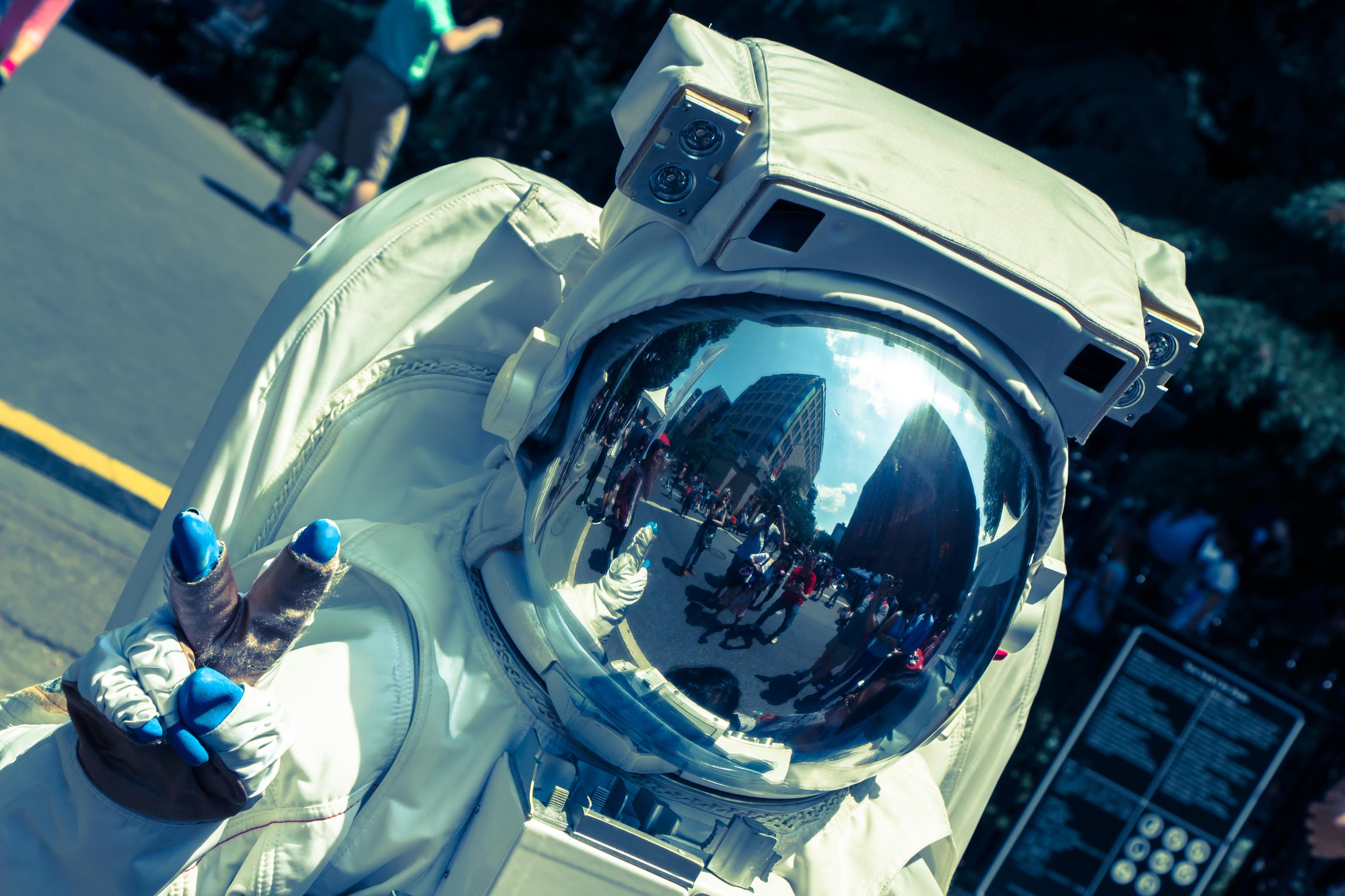 outdoors, reflection, nature, built structure, protection, activity, camera - photographic equipment, city, architecture, real people, day, nasa, security, HD Wallpaper