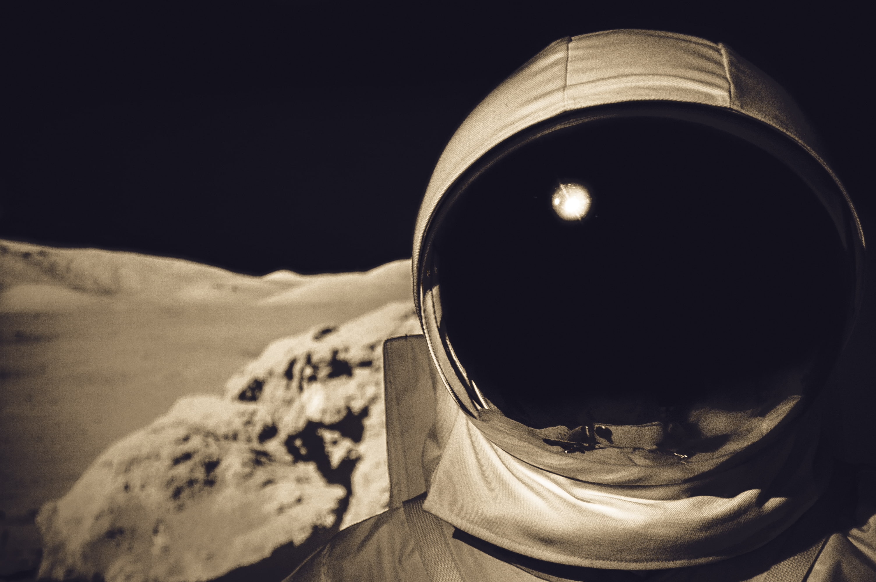 adult, astronaut, caucasian Ethnicity, males, warm clothing, focus on foreground, the suit, scenics - nature, close-up, portrait, 2K, costume, environment, HD Wallpaper