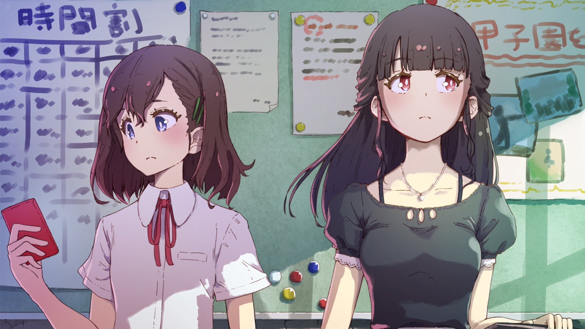 1080P, Girl, Yuri, Anime, HD Wallpaper