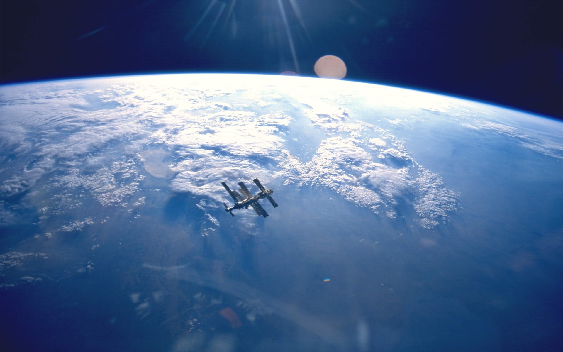 1080P, Mir Space Station, Mir, atmosphere, Earth, space, HD Wallpaper