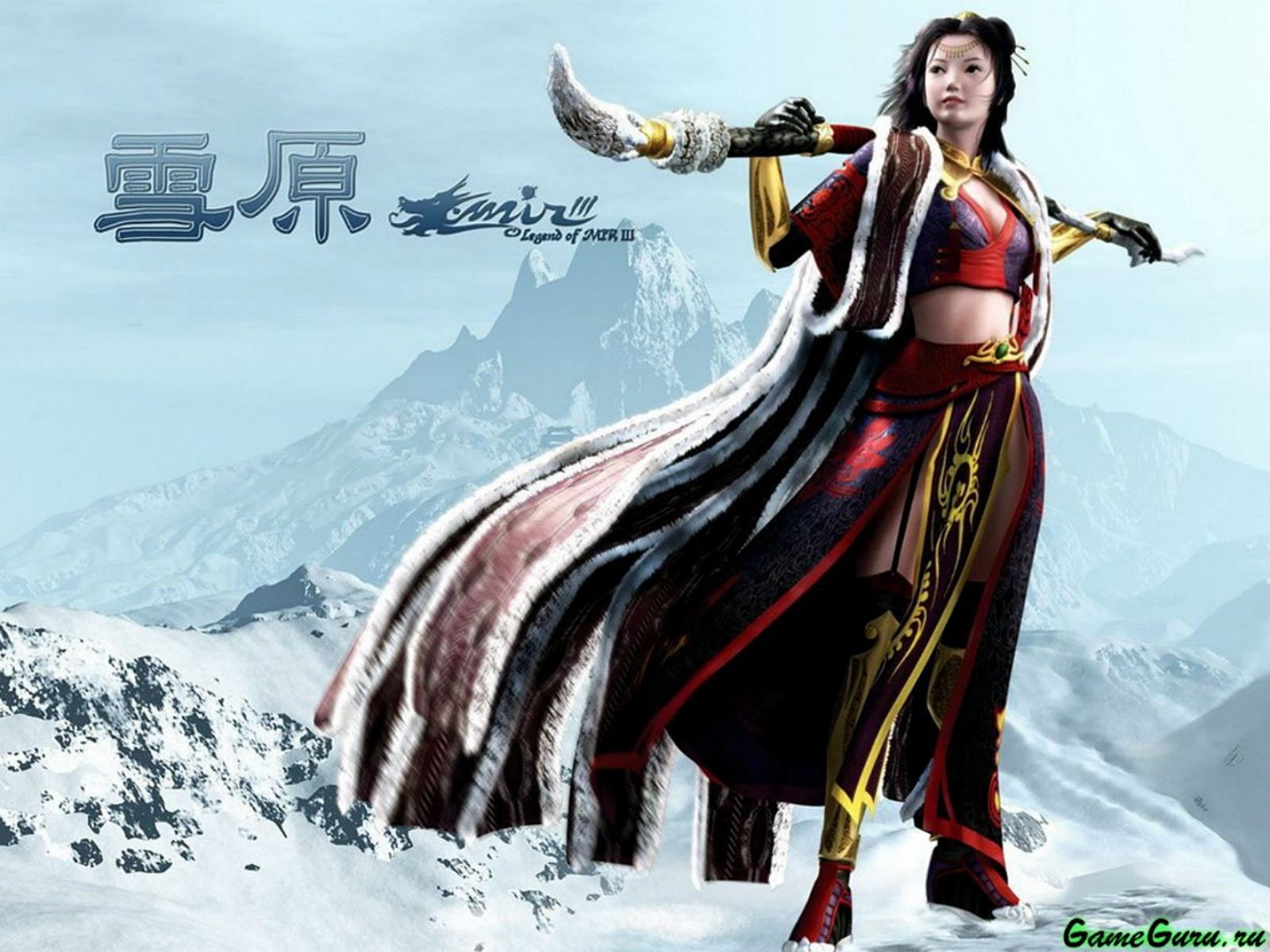legend, Asian, fantasy, beauty in nature, winter, of, mountain, 1lomir, samurai, females, Mir, artwork, fashion, poster, sky, adult, young women, Perfect, HD Wallpaper