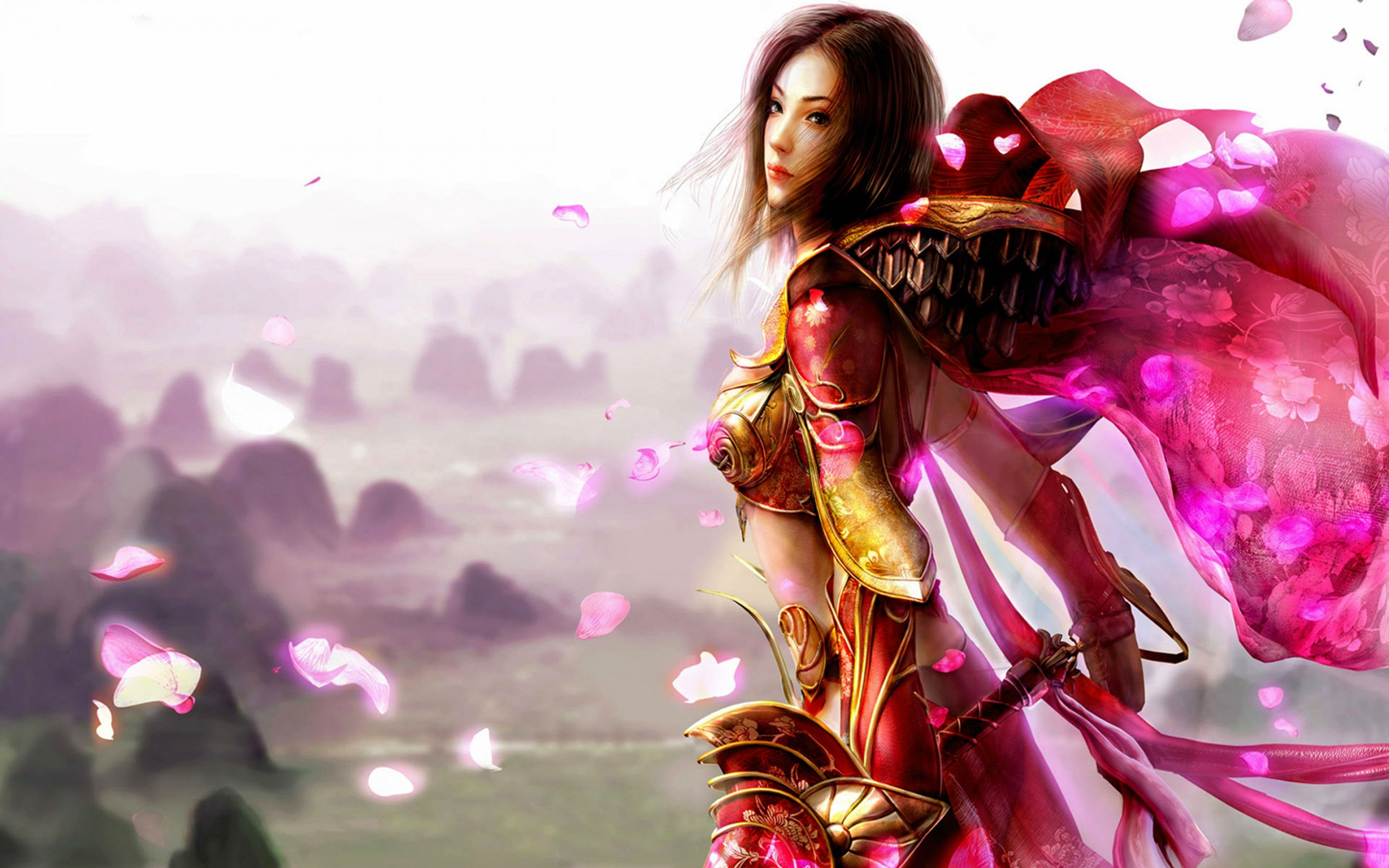 Mir, rpg, fairy, fantasy, warrior, Perfect, mmo, 2880x1800 px, Asian, Sprite, samurai, artwork, online, 2K, legend, of, Oriental, HD Wallpaper