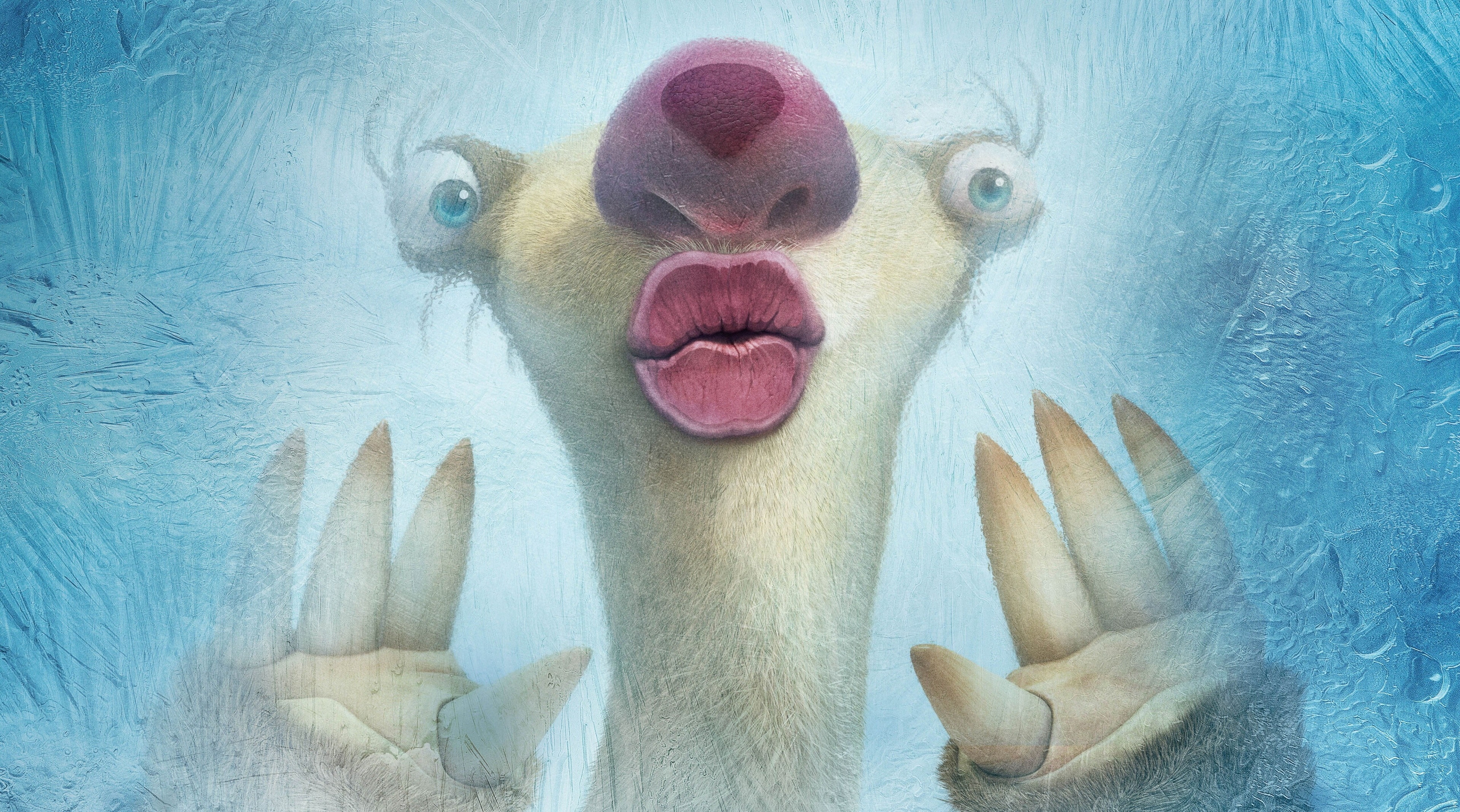 human body part, animal mouth, portrait, ice age 5 collision course 4k  image, one animal, people, body part, fun, human face, mouth open, blue, creativity, HD Wallpaper